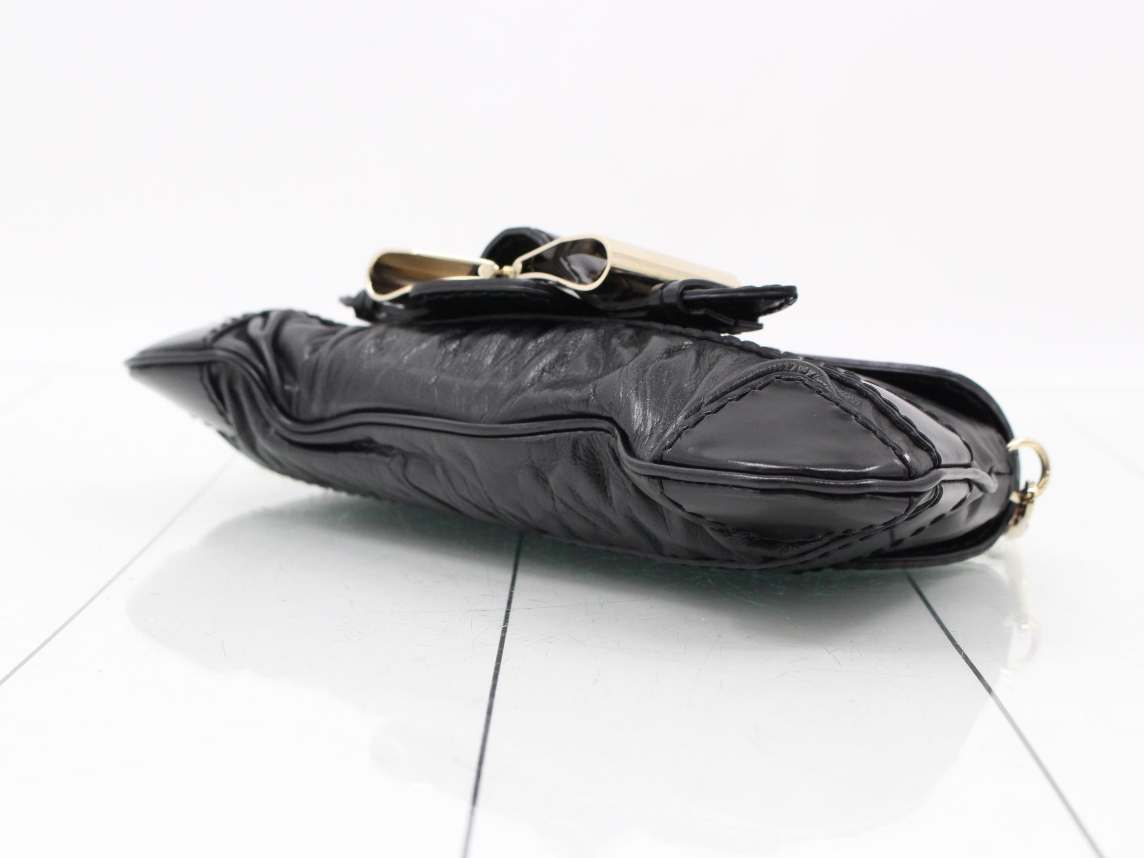 Dust bag, leather chain shoulder bag, black, item number 189886 — view 6