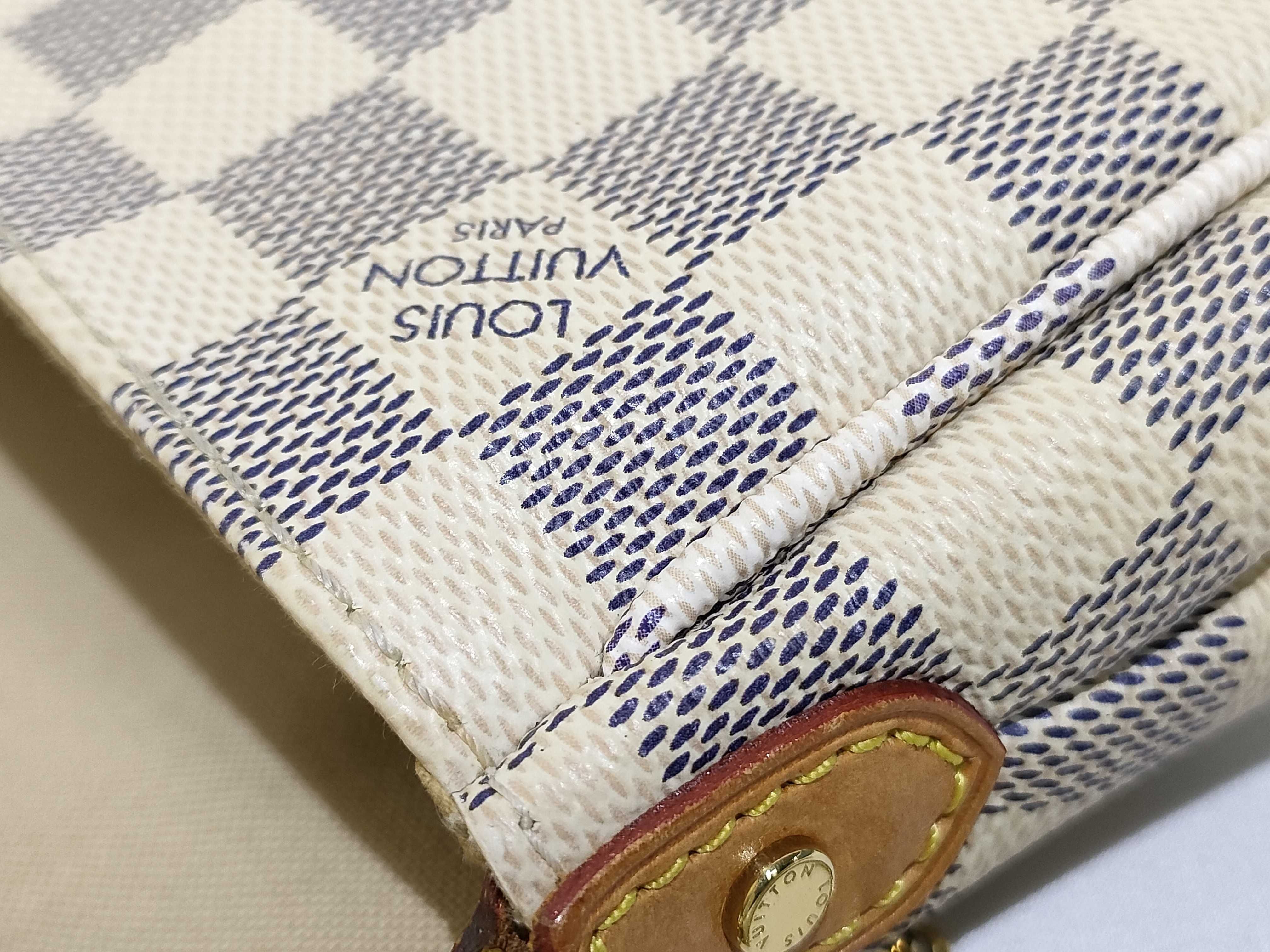 Damier Azur Favorite PM N41277 FL1185 White Shoulder Bag — view 13