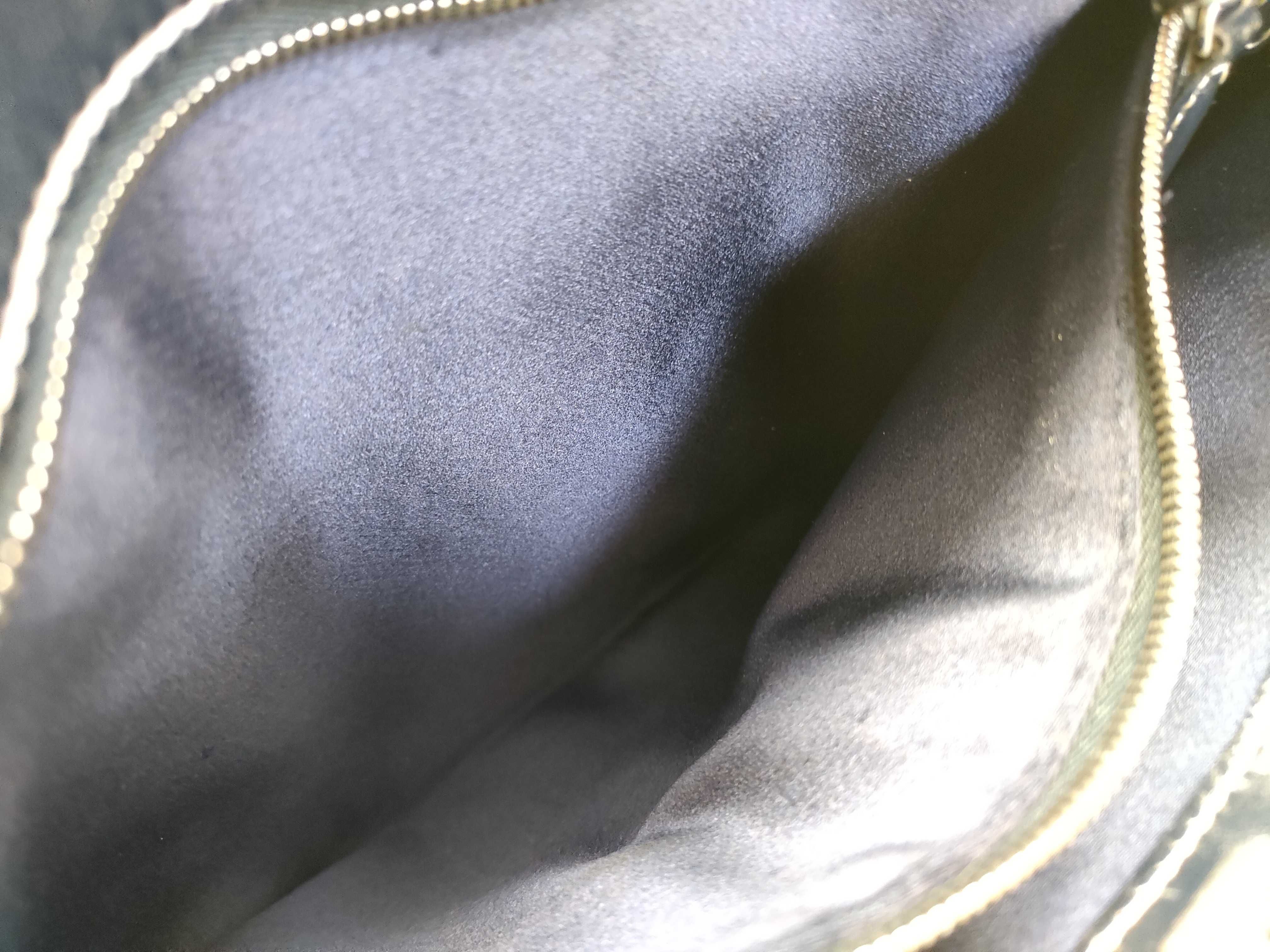 Zucchino Leather x Canvas with Satin Jacquard Lining Handbag — view 10