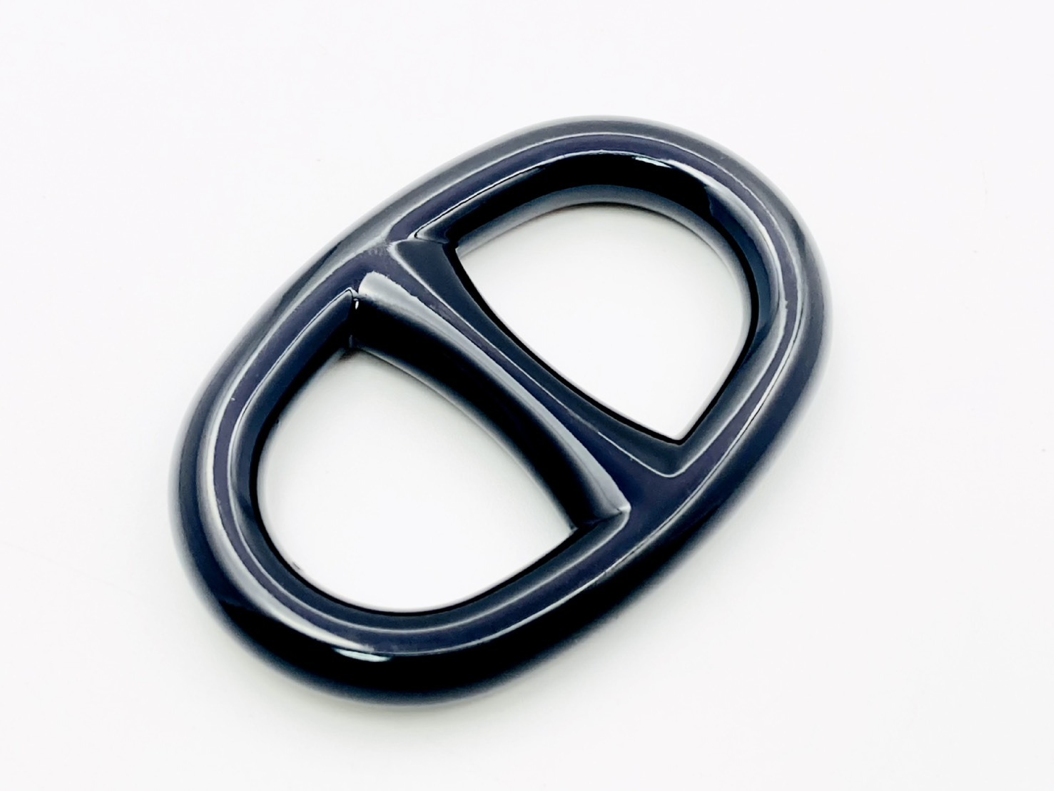 Chaine d'Ancre Scarf Ring, Metal, Black, Other Accessories