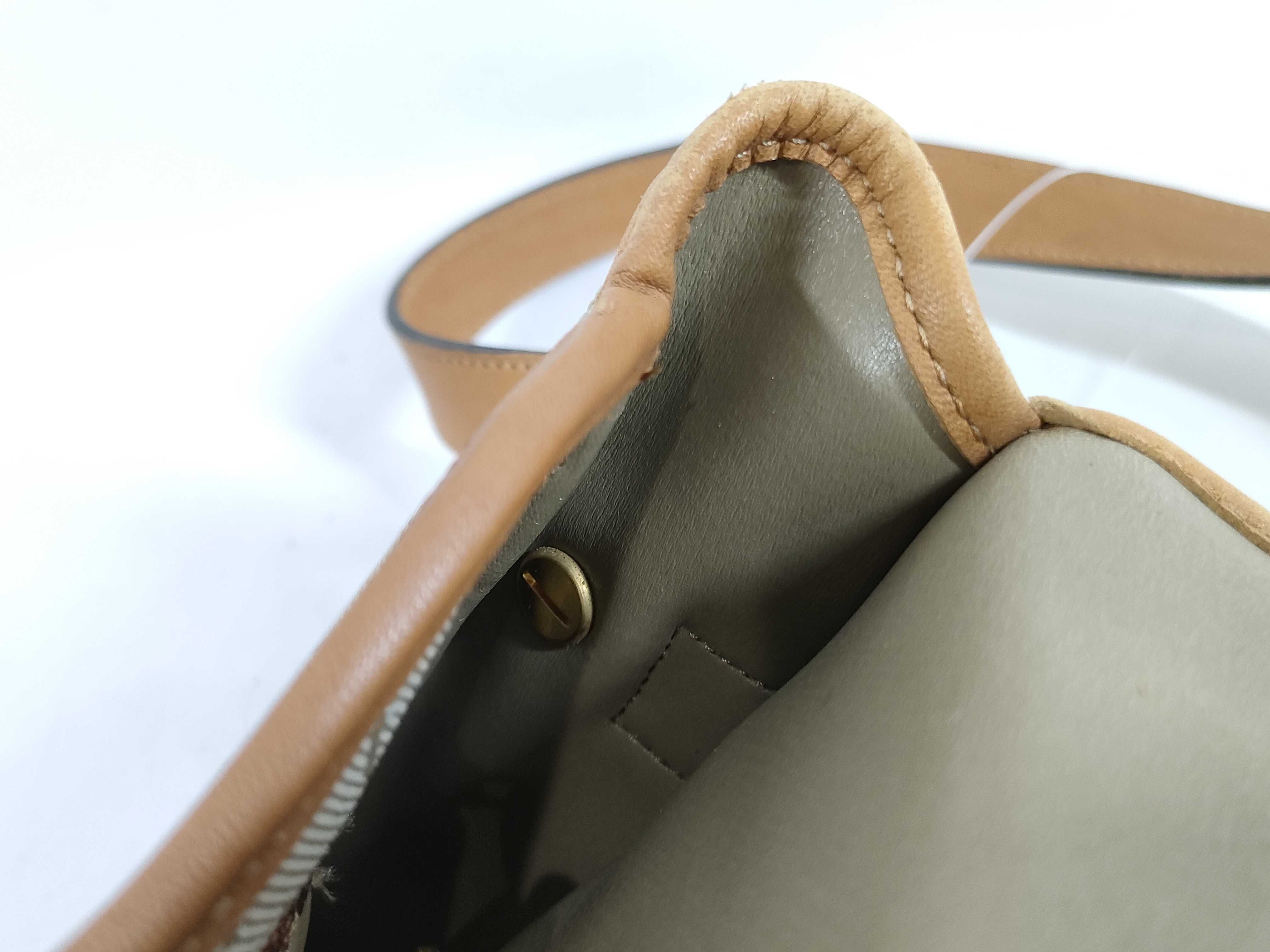 Vintage Leather PVC Shoulder Bag — view 9