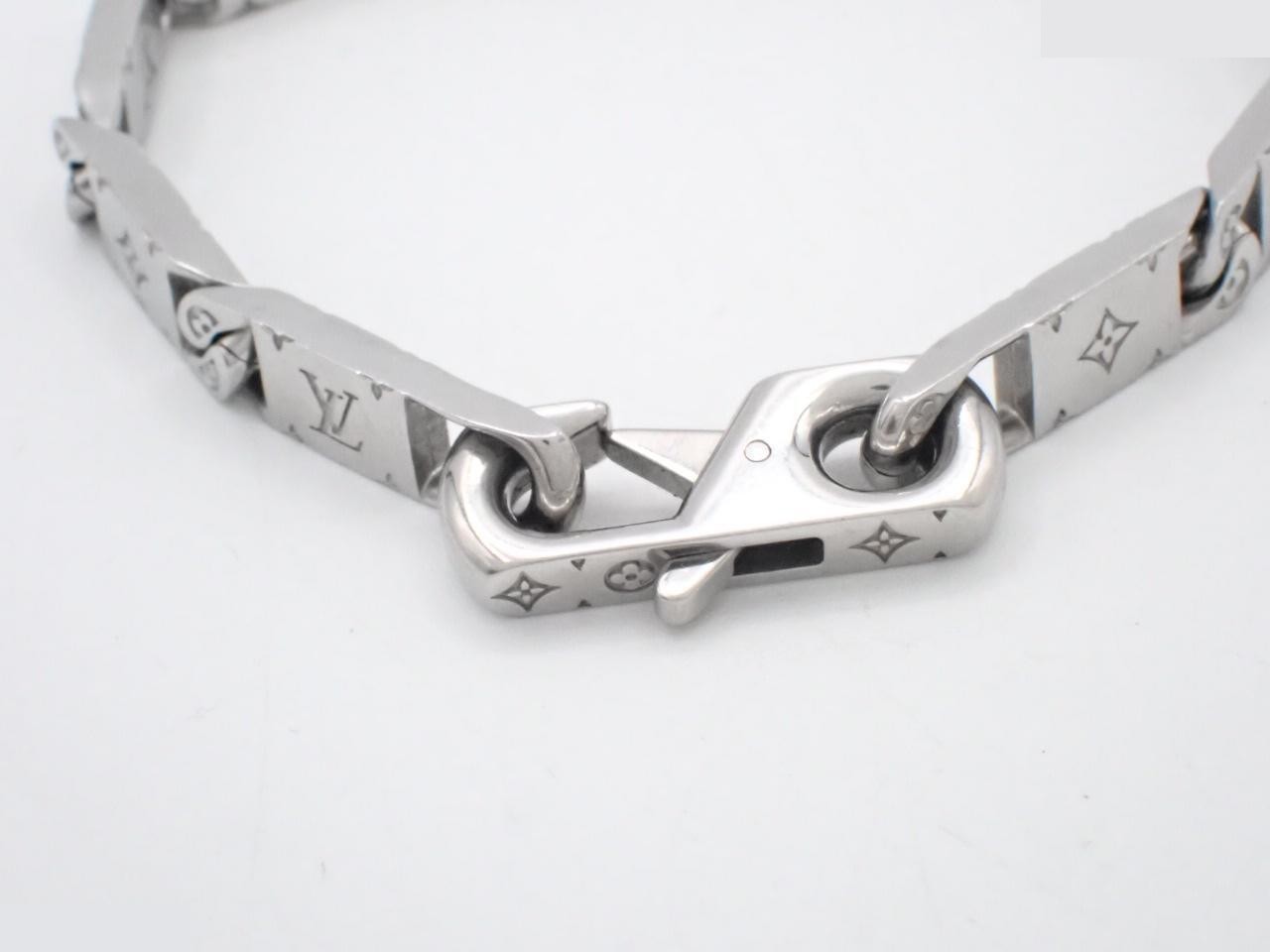 Monogram bracelet, tie-up style, wrist circumference approximately 18.5 cm — view 3