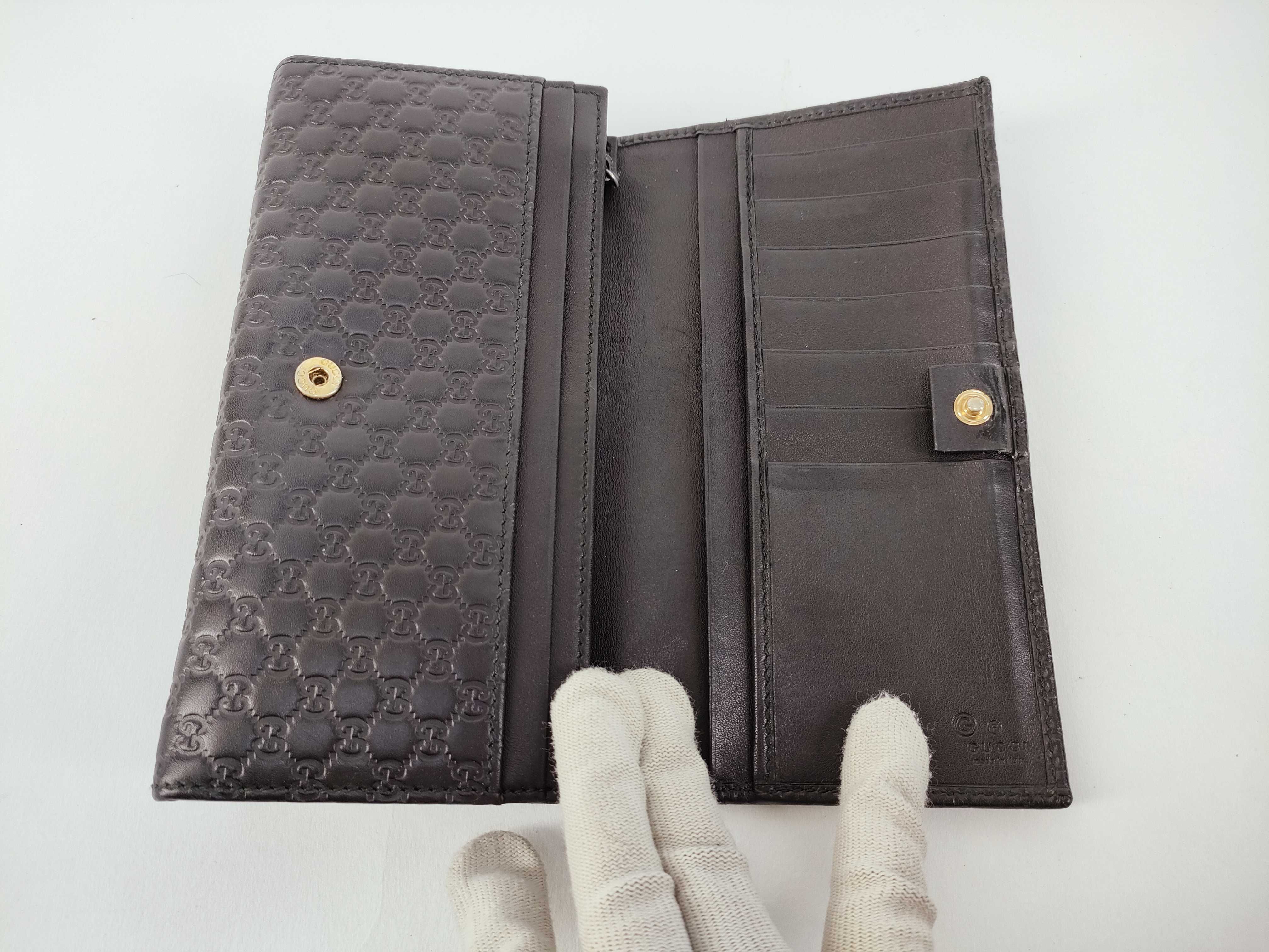 Guccissima Gucci Microssima Long Wallet Leather Wallet — view 8