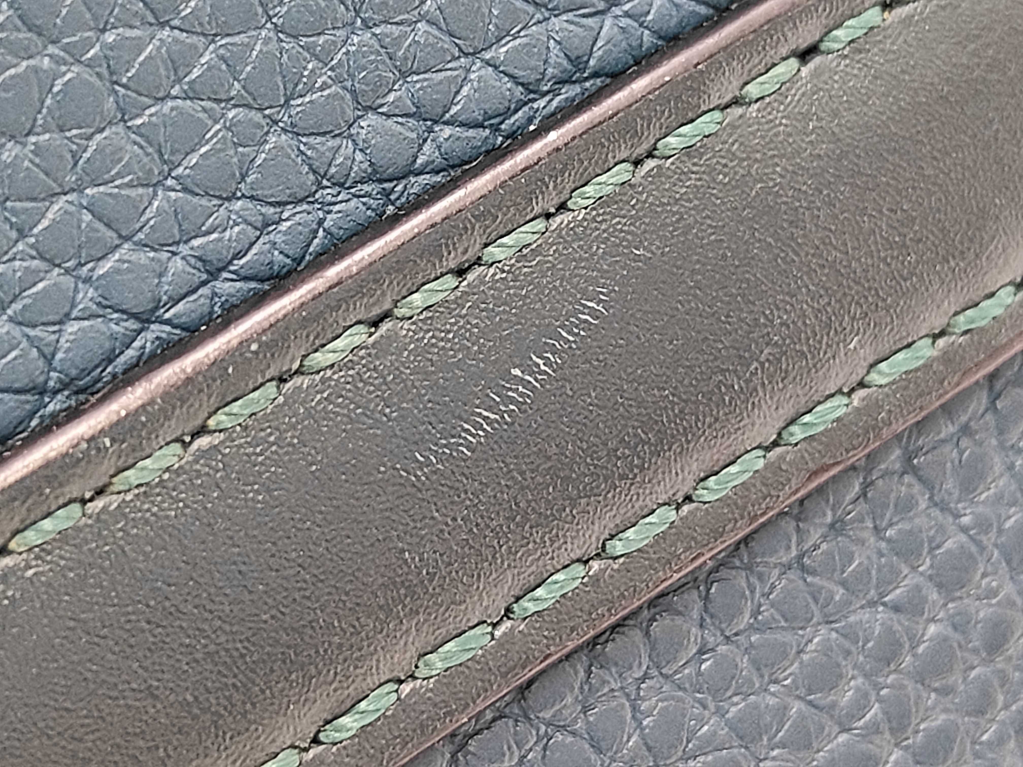 Gate Mini Leather Blue Shoulder Bag — view 12