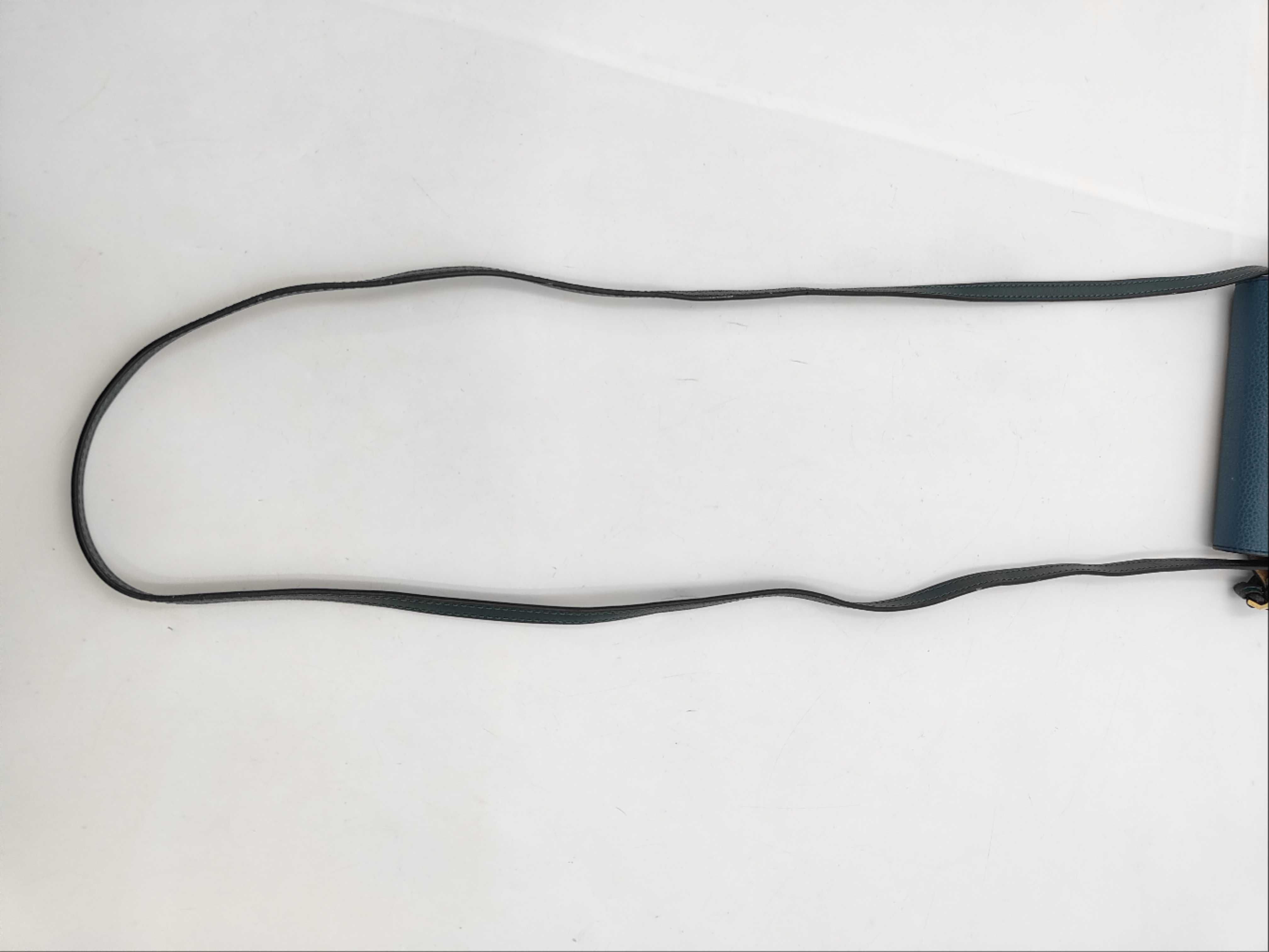 Gate Mini Leather Blue Shoulder Bag — view 3