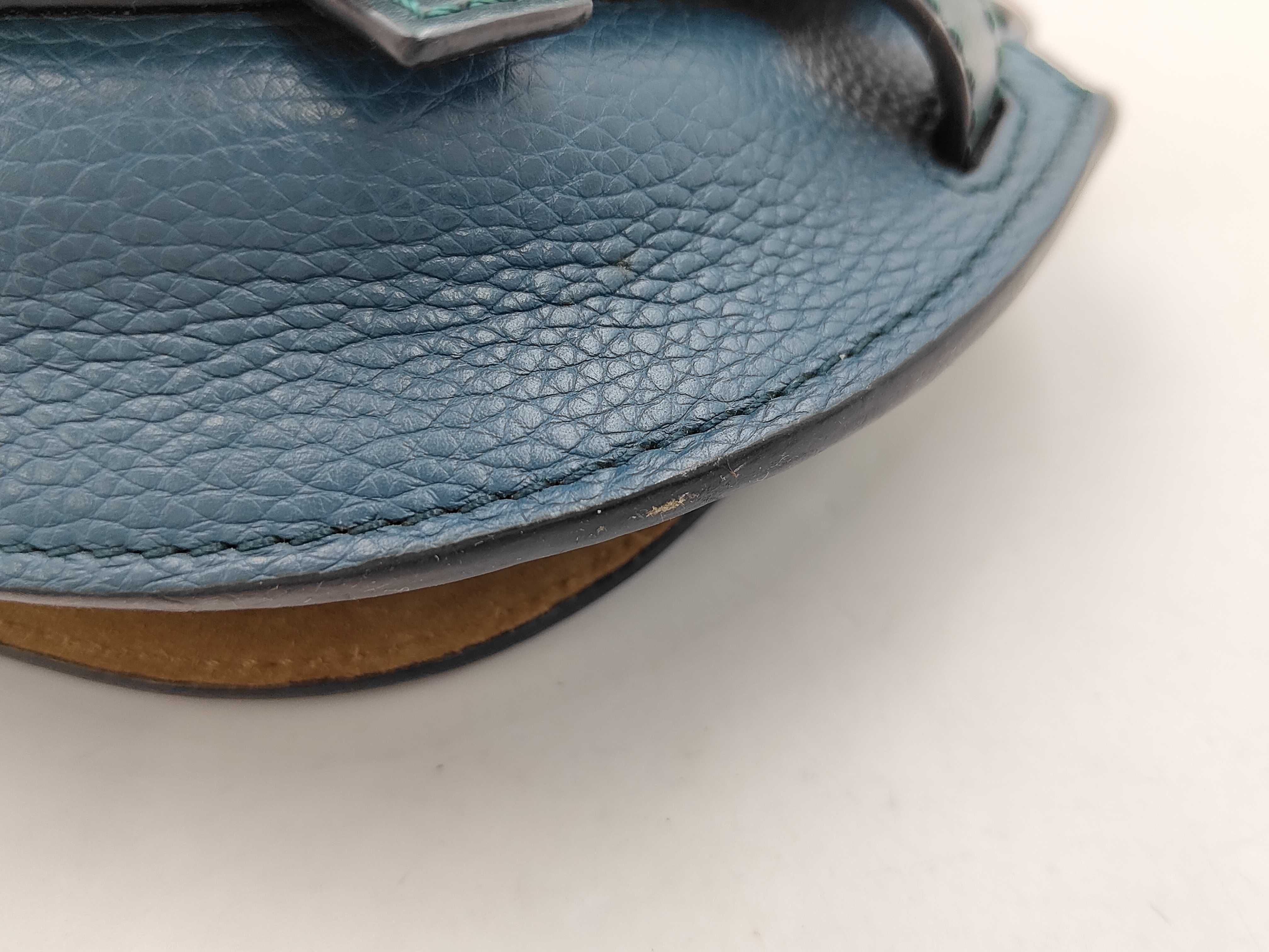 Gate Mini Leather Blue Shoulder Bag — view 9