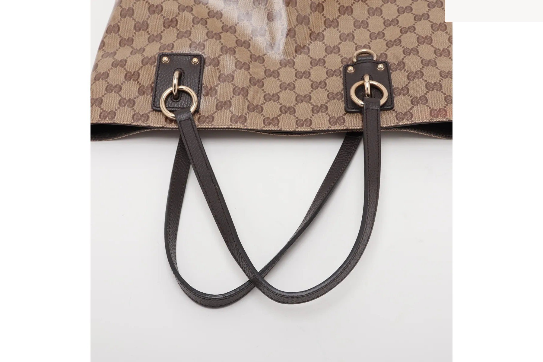 GG Crystal 353706 Leather Tote Bag (Shoulder Bag) — view 5