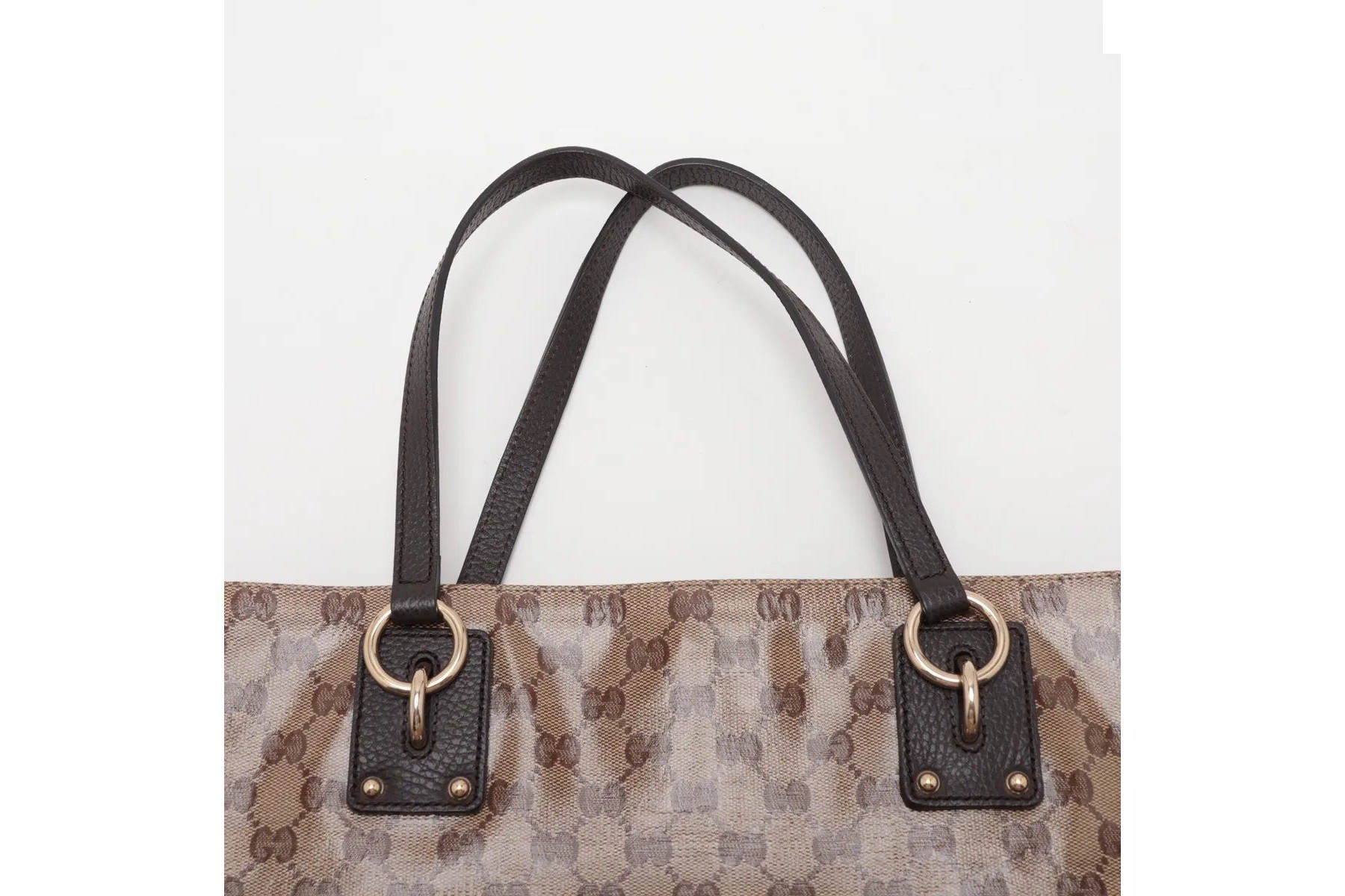 GG Crystal 353706 Leather Tote Bag (Shoulder Bag) — view 6