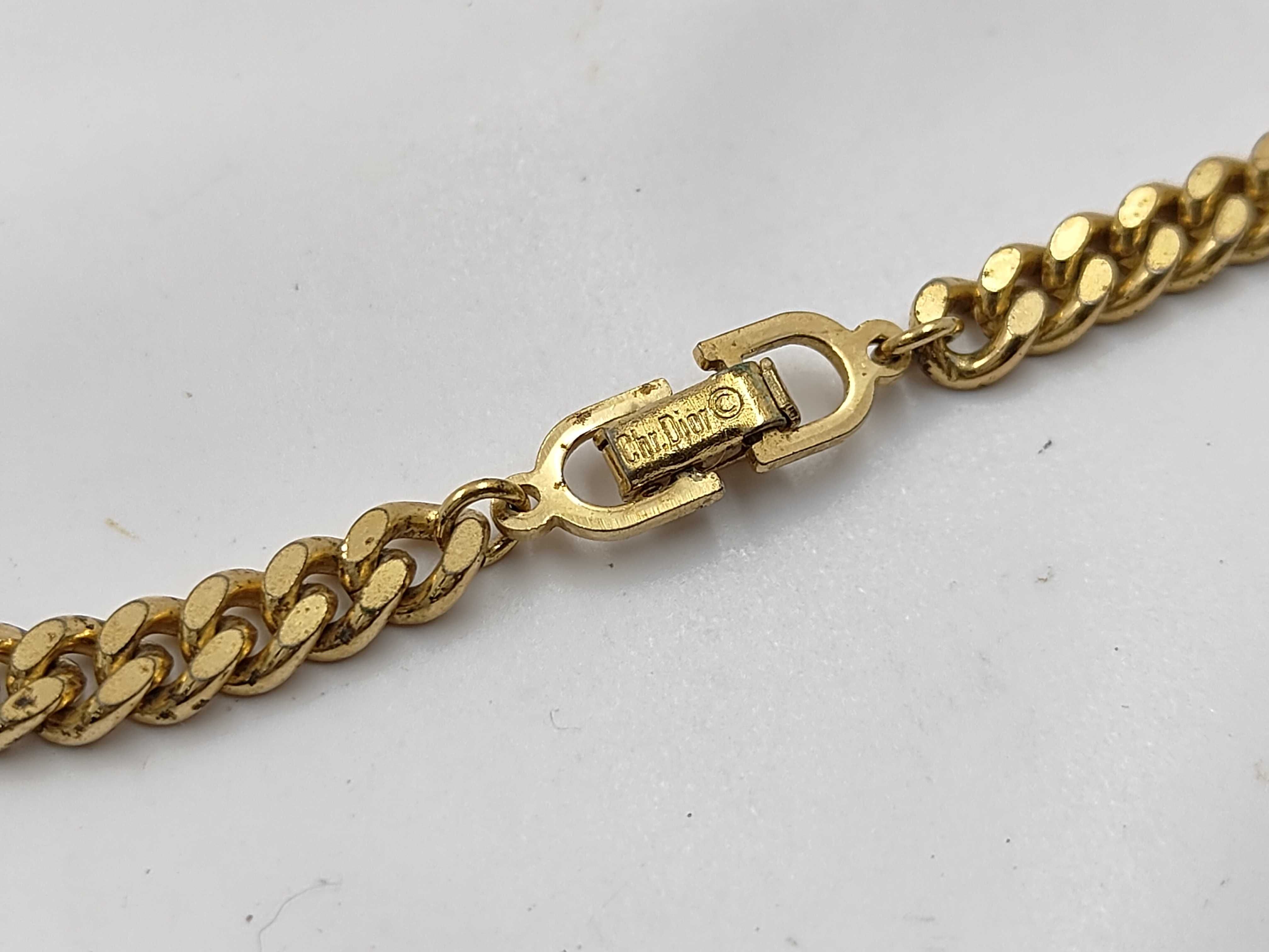 CD Rhinestone Cuban Link GP Necklace — view 4