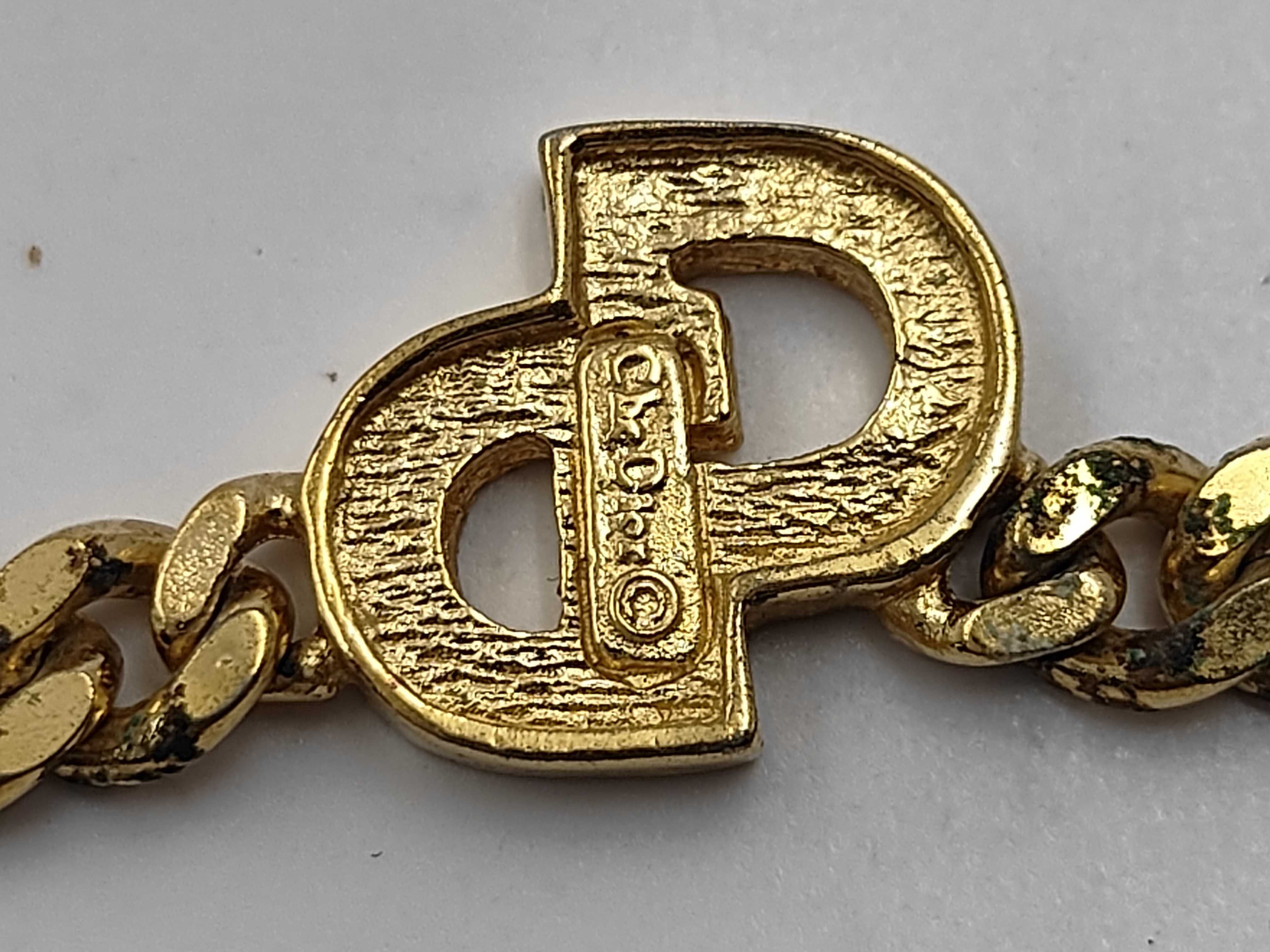 CD Rhinestone Cuban Link GP Necklace — view 5