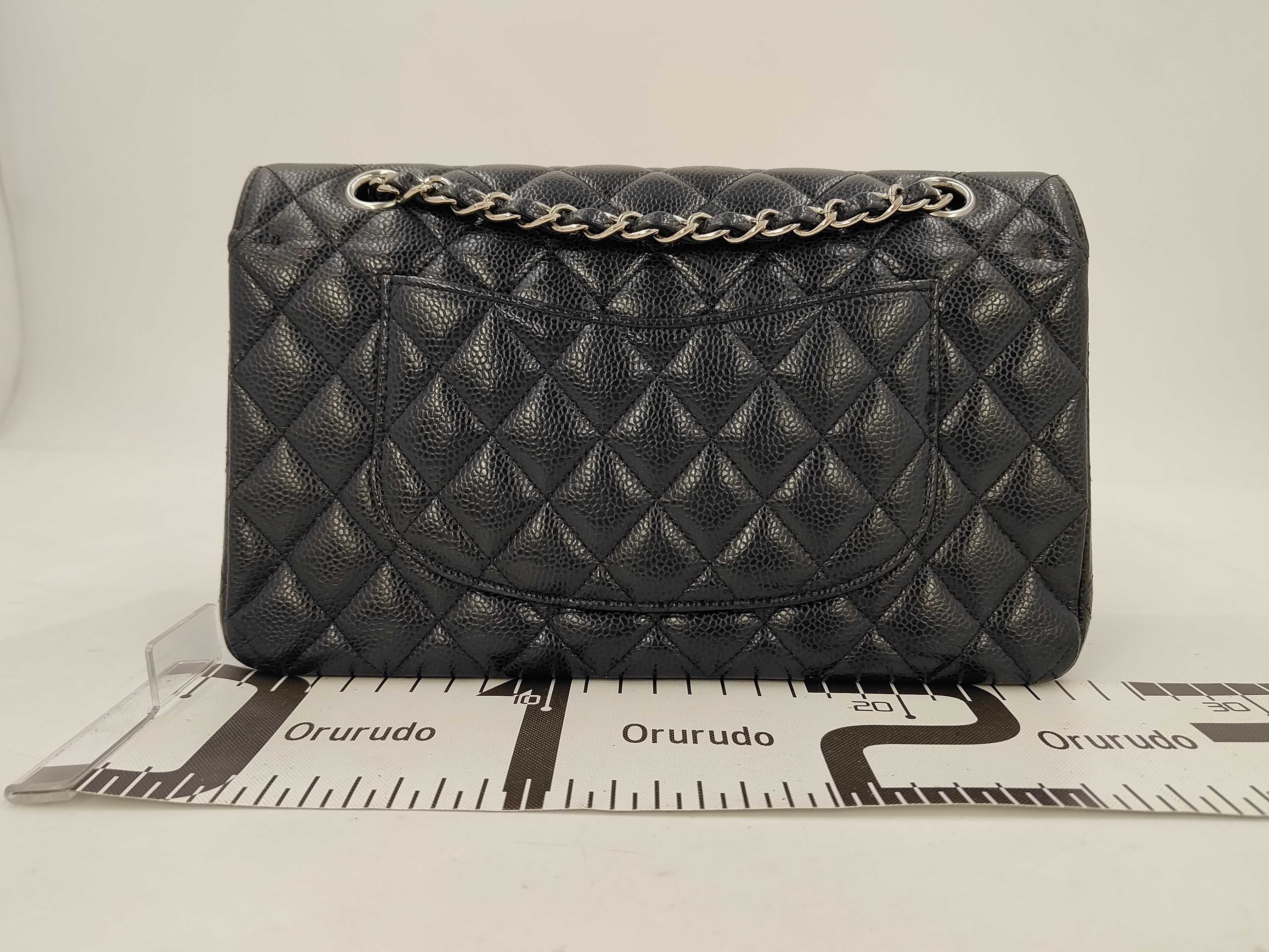 Matelassé 25 Caviar Double Flap Double Chain Shoulder Bag — view 2