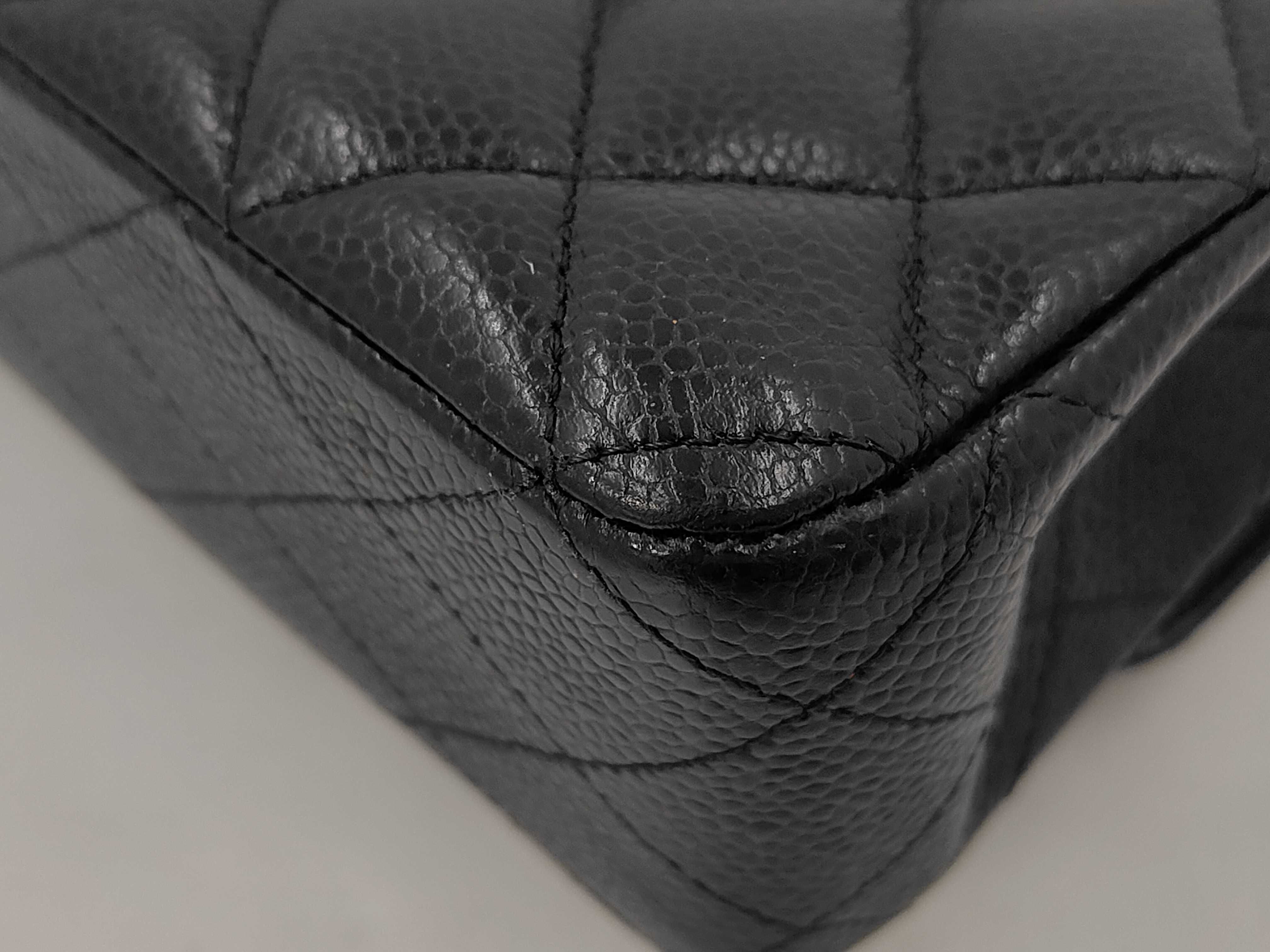 Matelassé 25 Caviar Double Flap Double Chain Shoulder Bag — view 7