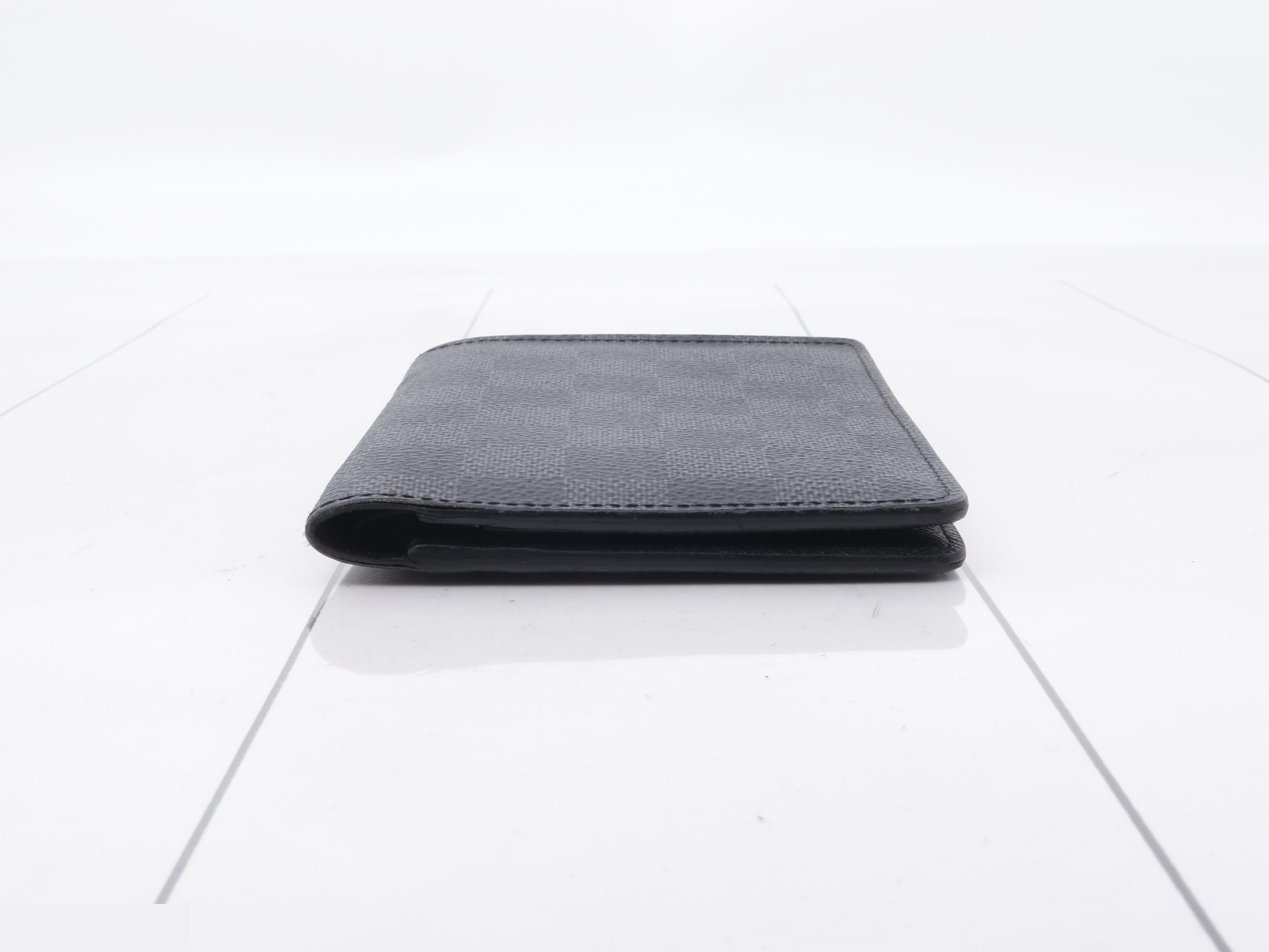 Damier Graphite Portefeuille Regular with initials — view 3