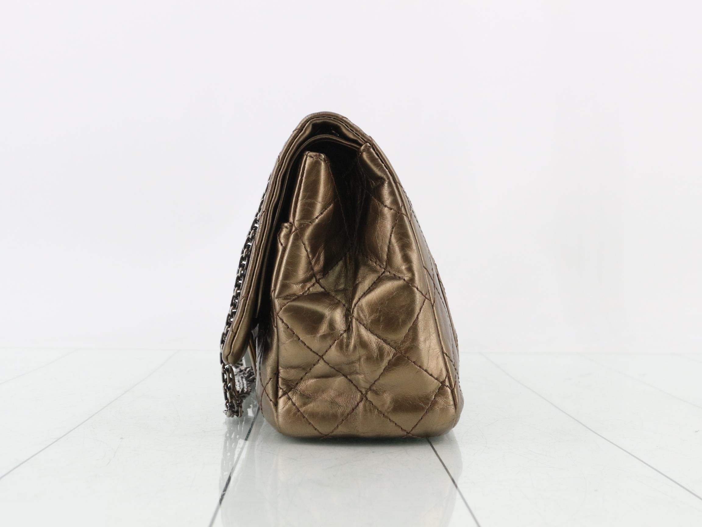 Matelassé 2.55 Leather Double Flap Double Chain Shoulder Bag — view 3
