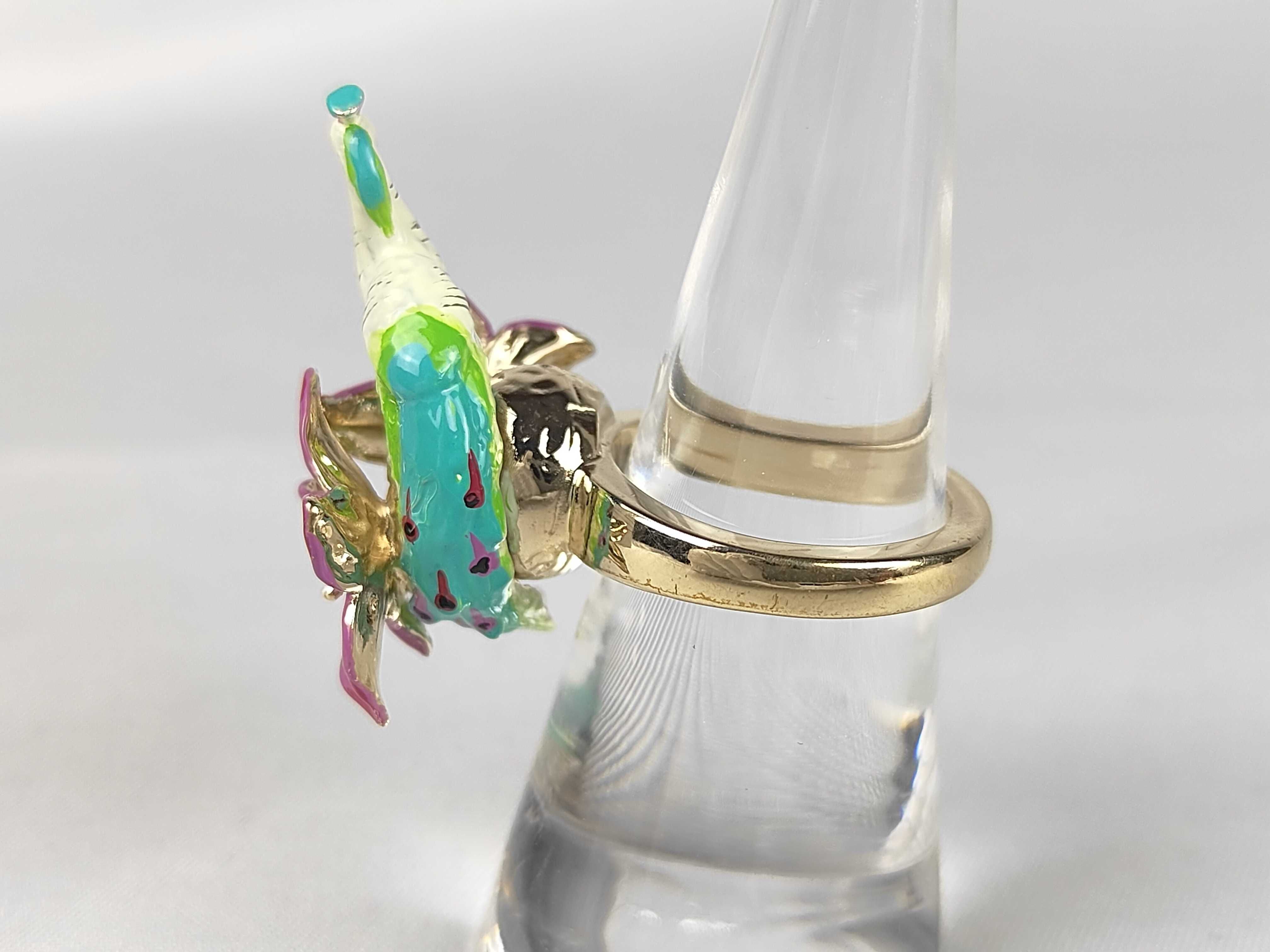 Bird/Flower Motif Ring, Size M — view 4