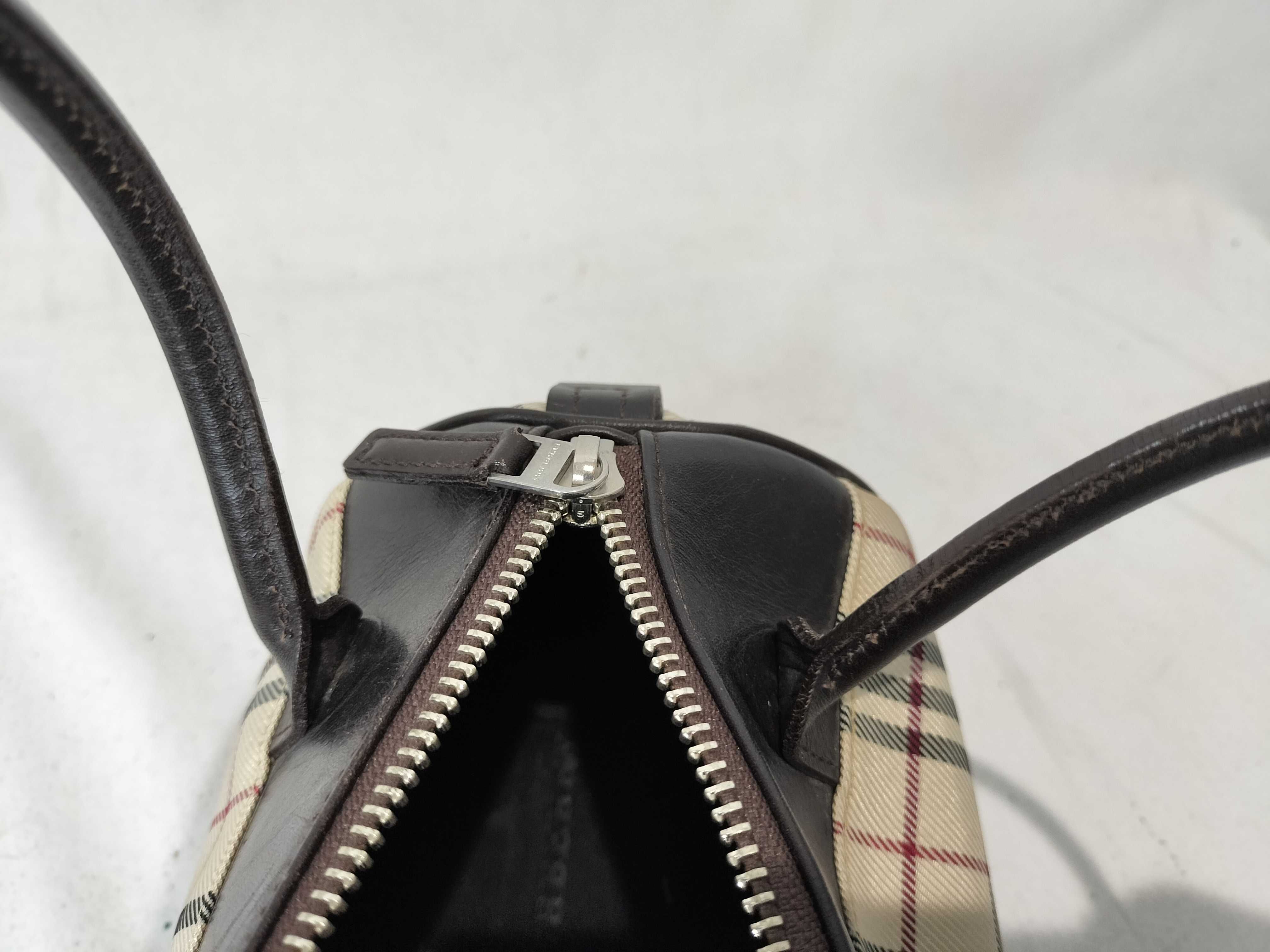 Cylindrical Nova Check Handbag — view 12