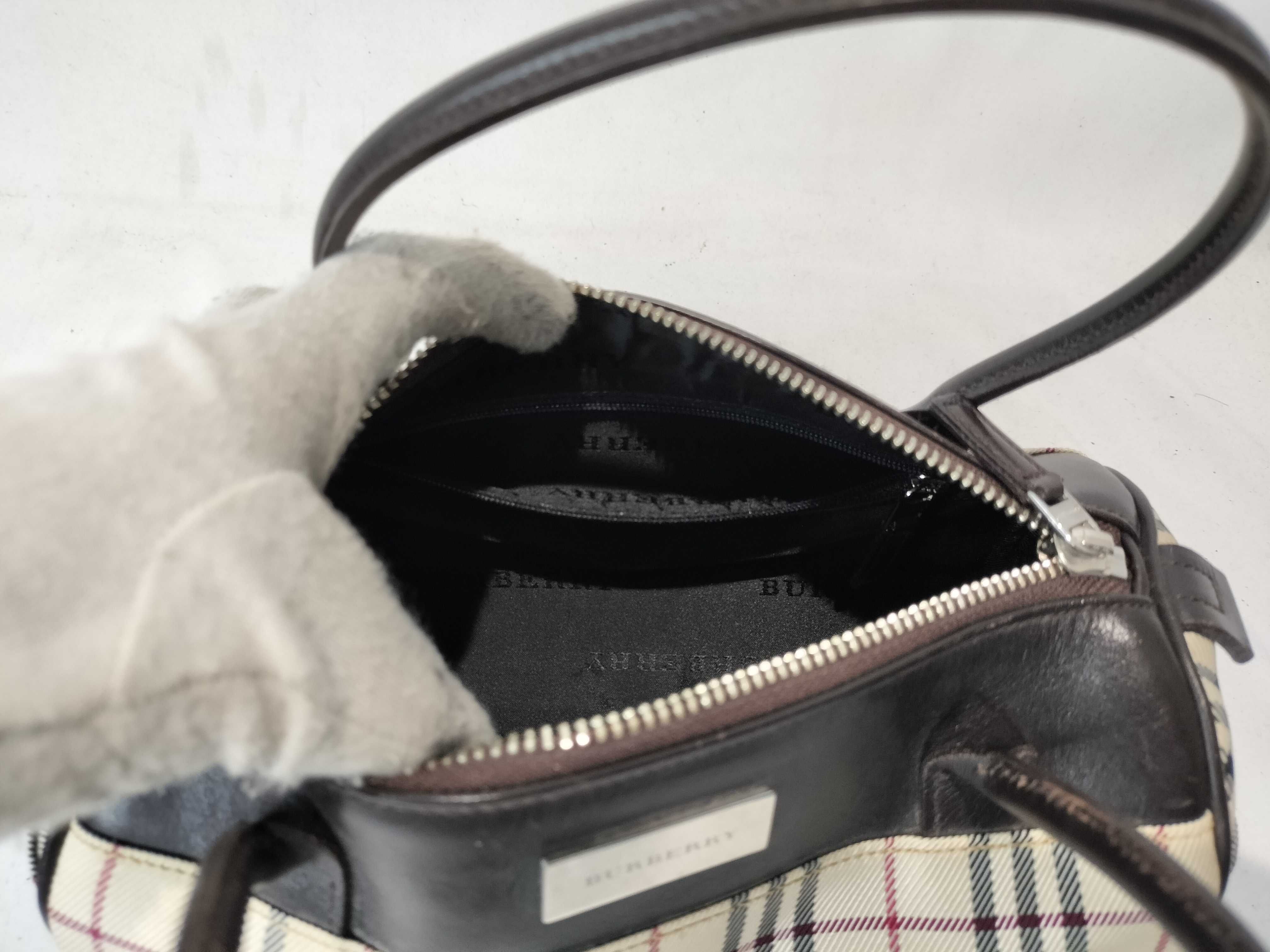 Cylindrical Nova Check Handbag — view 10