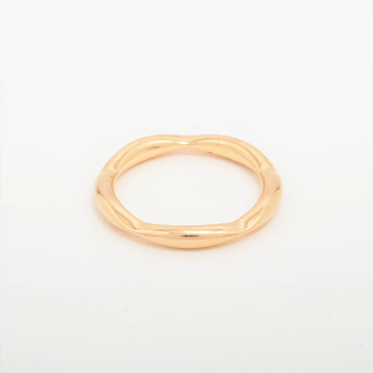 Camellia Half Eternity Diamond Ring, 750 (Yellow Gold), 2.3g, Size 46, Z47391 — view 2