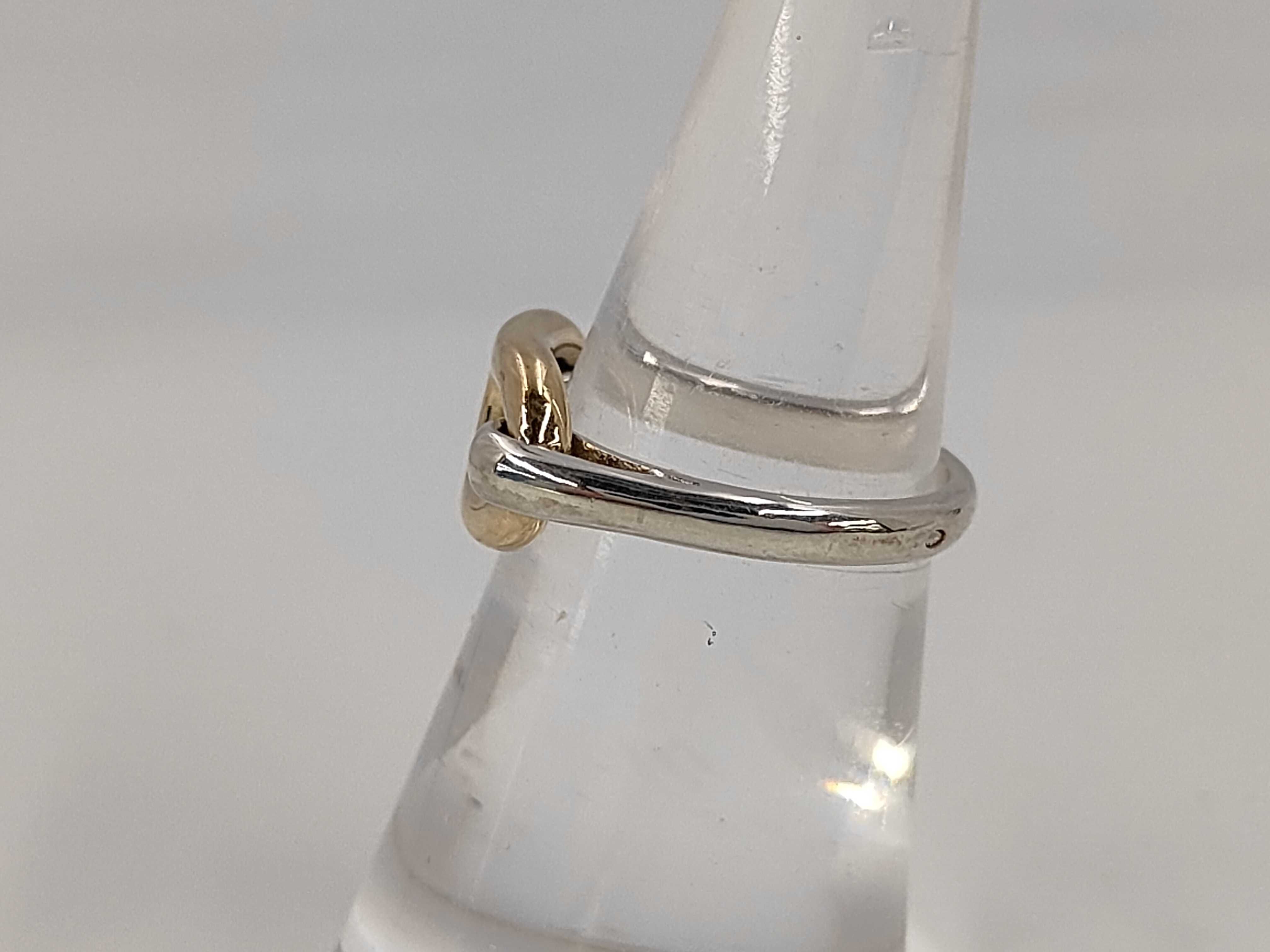 Chaine d'Ancre #12 #52 Combination Ring, 1 Link, 925/750 Sterling Silver — view 2