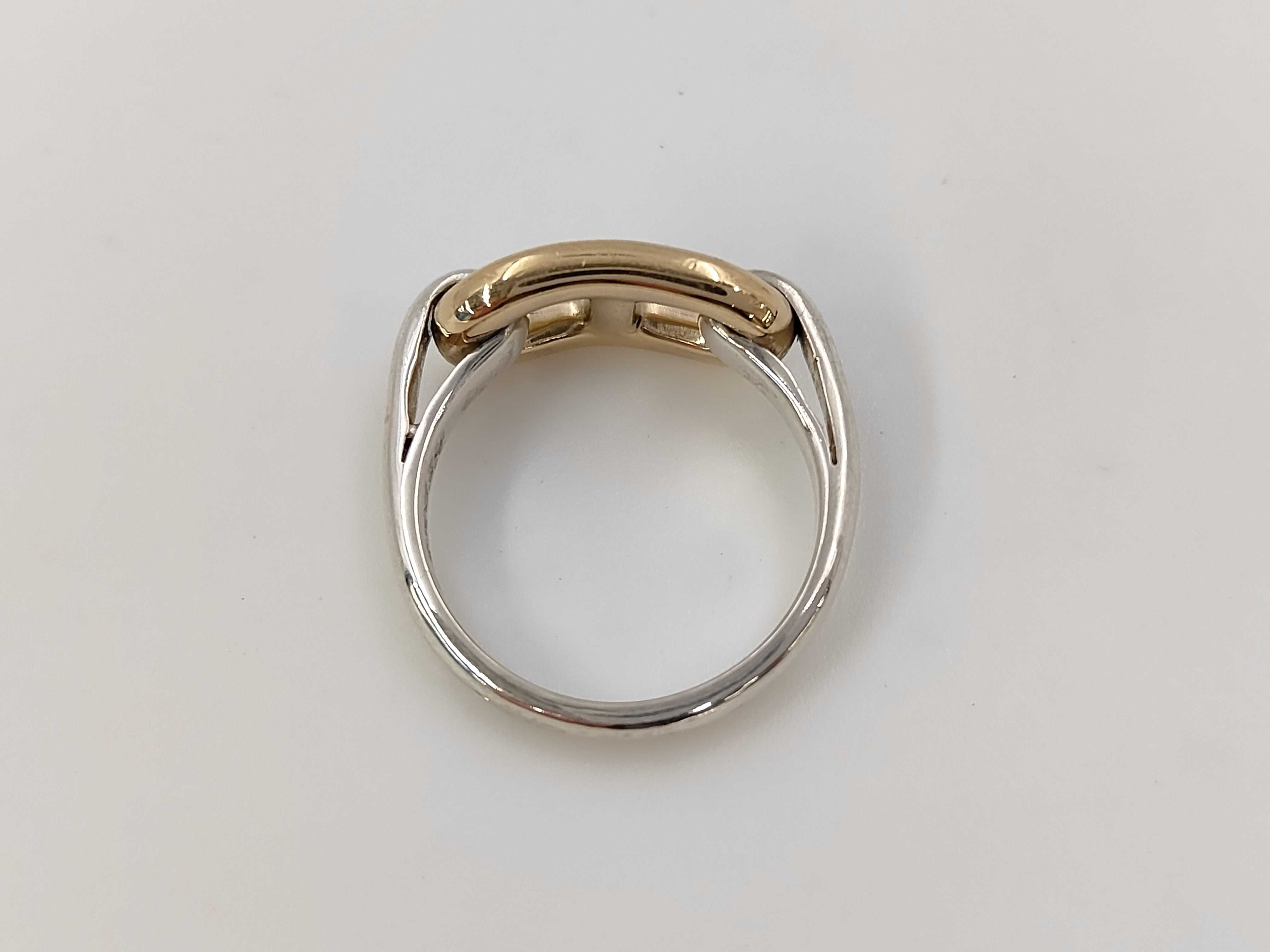 Chaine d'Ancre #12 #52 Combination Ring, 1 Link, 925/750 Sterling Silver — view 3