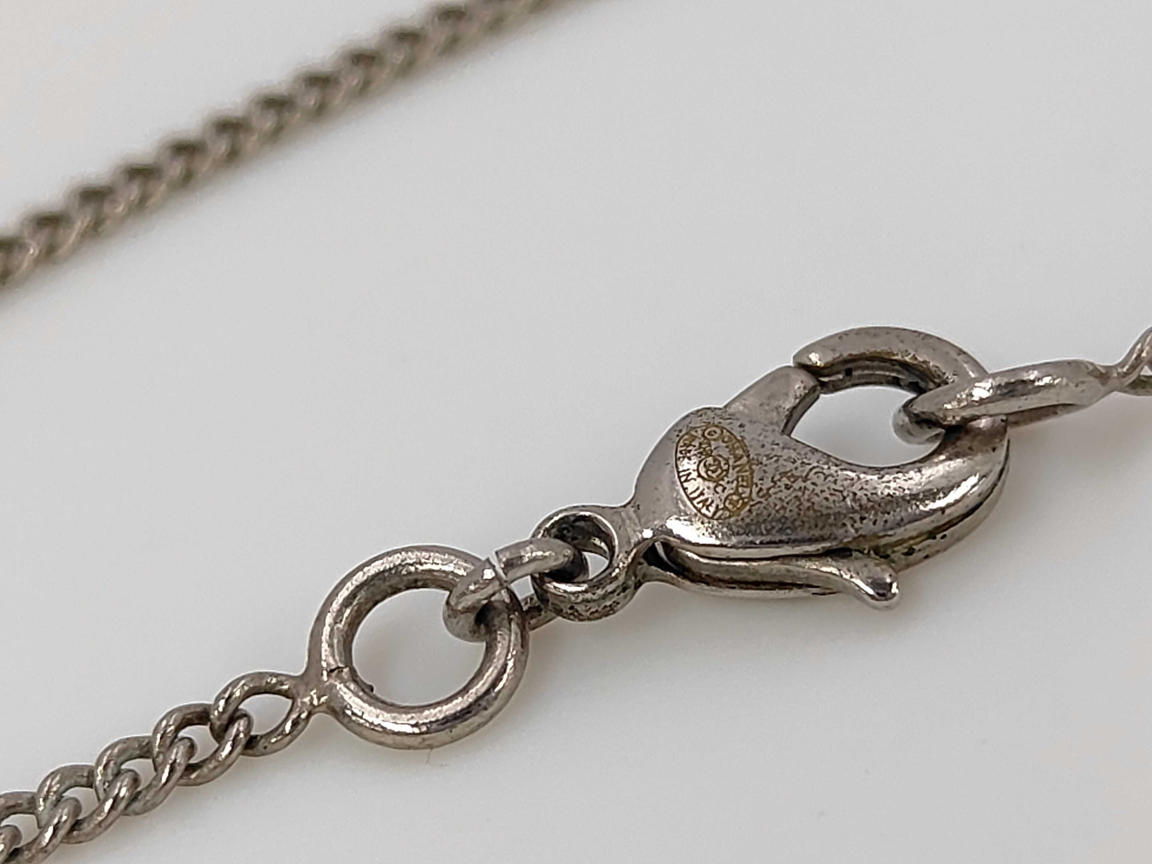 Coco Mark Rhinestone Necklace 08C GP Silver Necklace — view 5