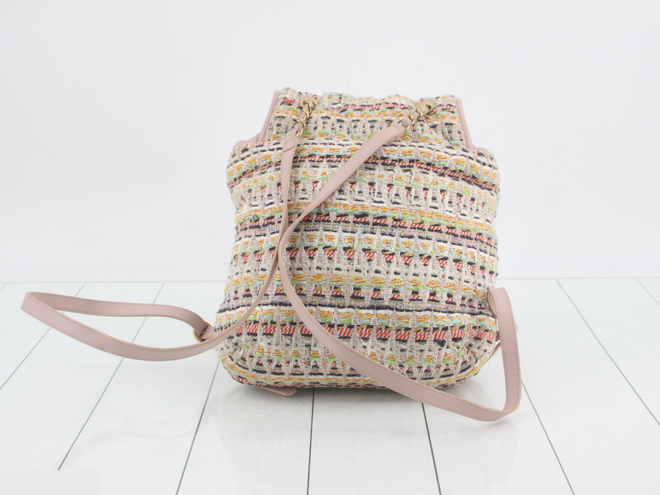 Matelassé Tweed Backpack — view 2