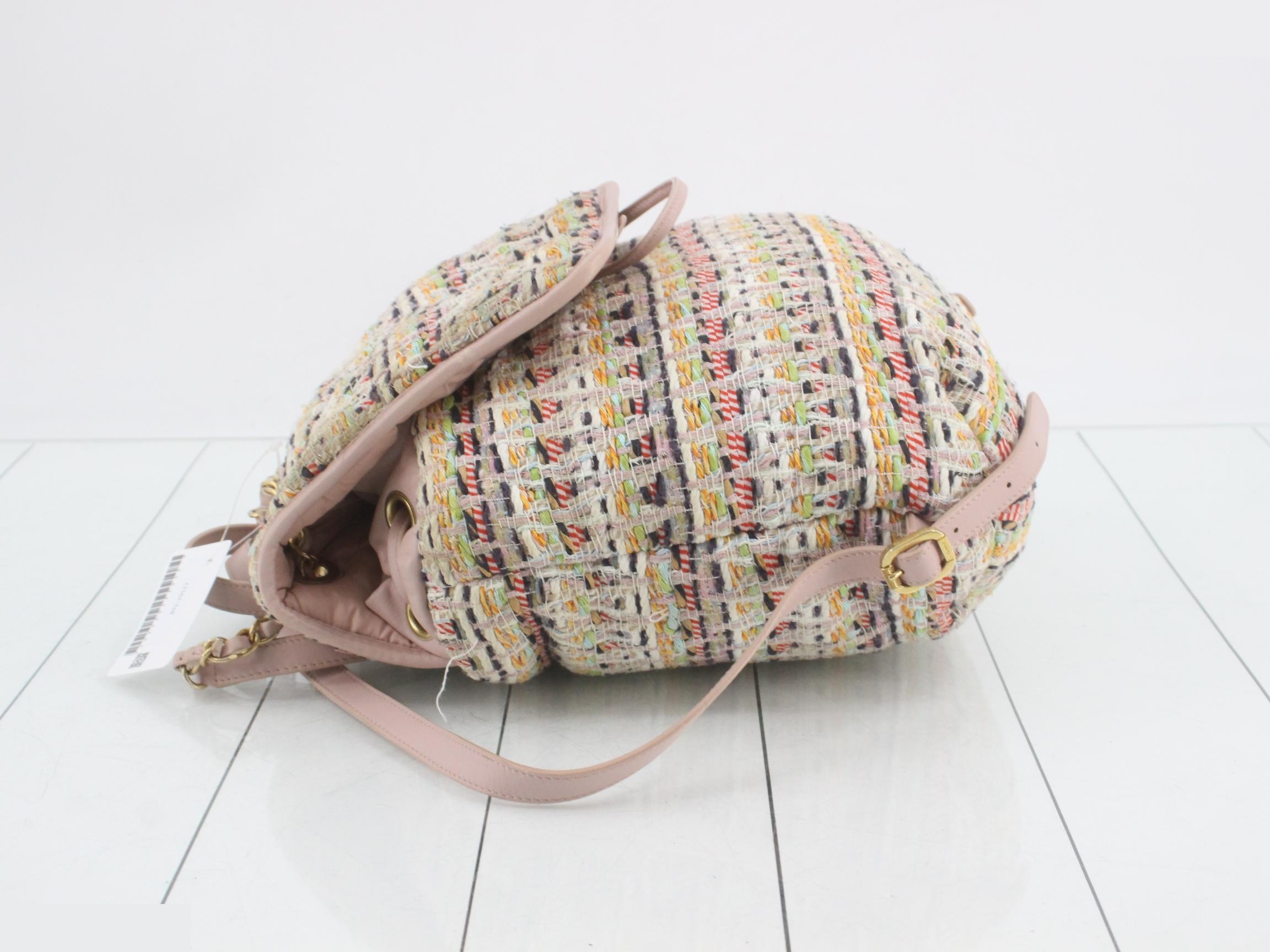 Matelassé Tweed Backpack — view 4