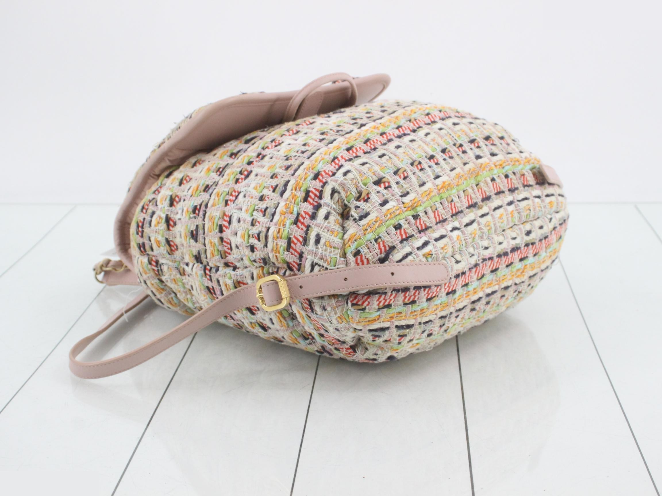 Matelassé Tweed Backpack — view 5
