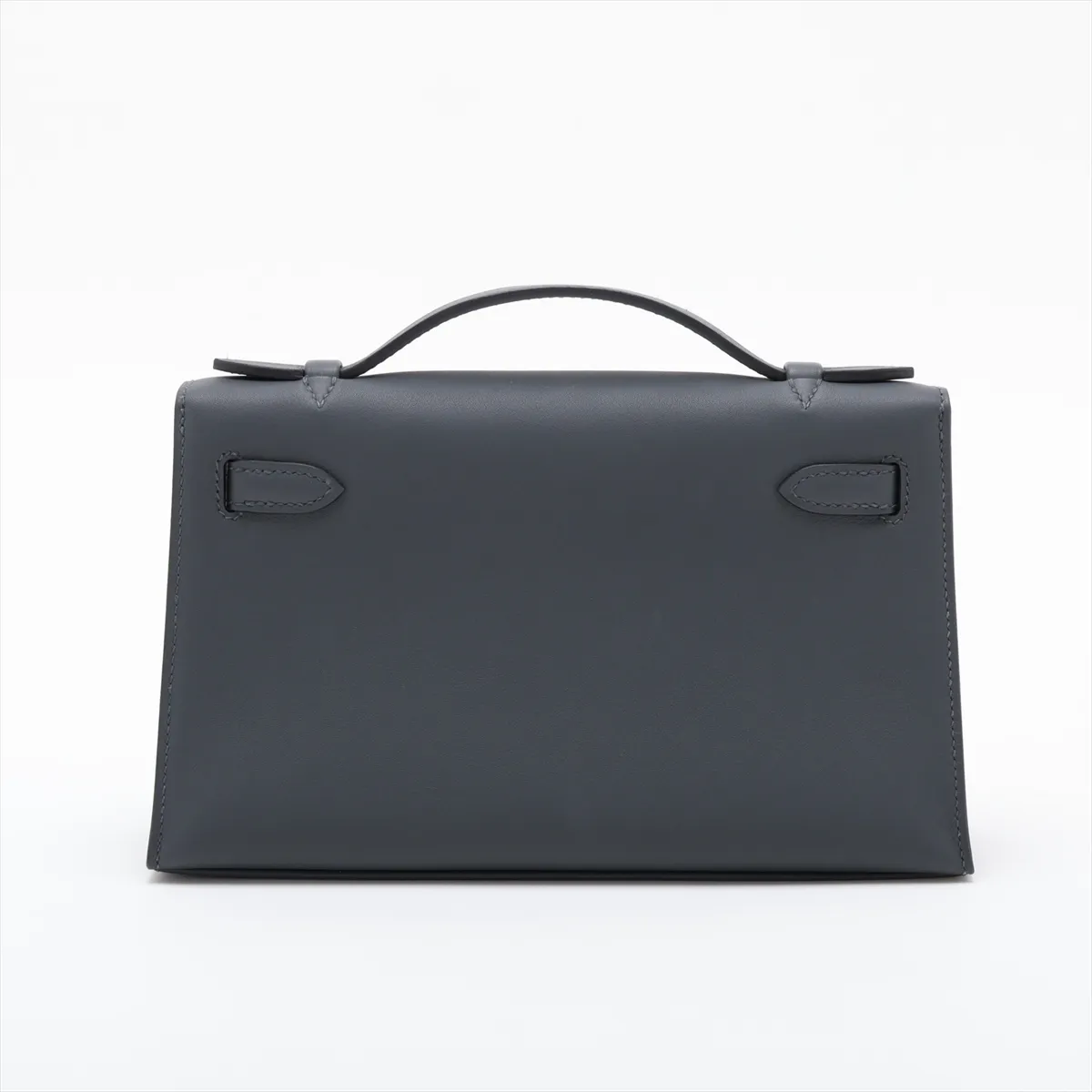 [Individually packaged] Hermes Pochette Kelly, Veau Swift, Gris Misty, Gold Hardware, K: 2025 — view 2