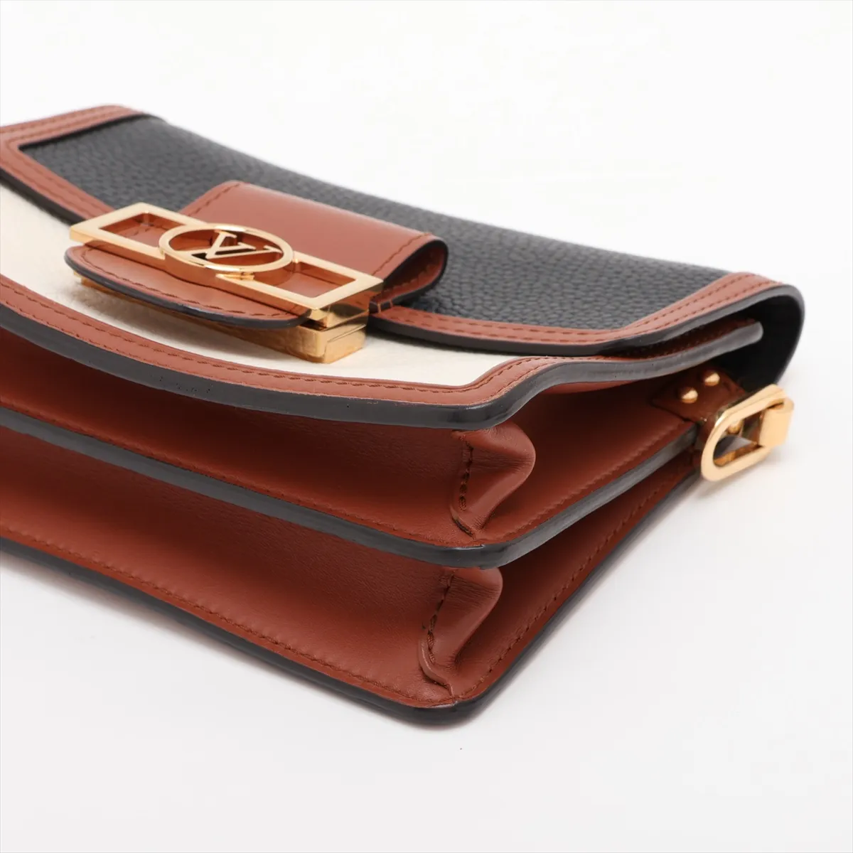 LV logo Dauphine MINI M55073 Brown (RFID detected) — view 3