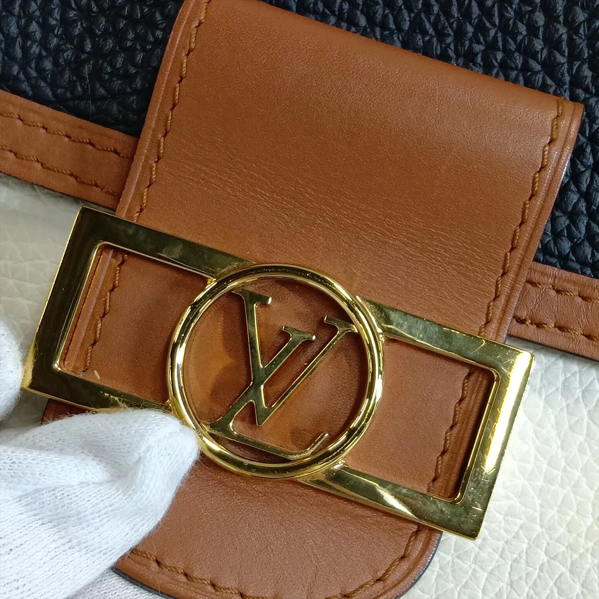LV logo Dauphine MINI M55073 Brown (RFID detected) — view 10