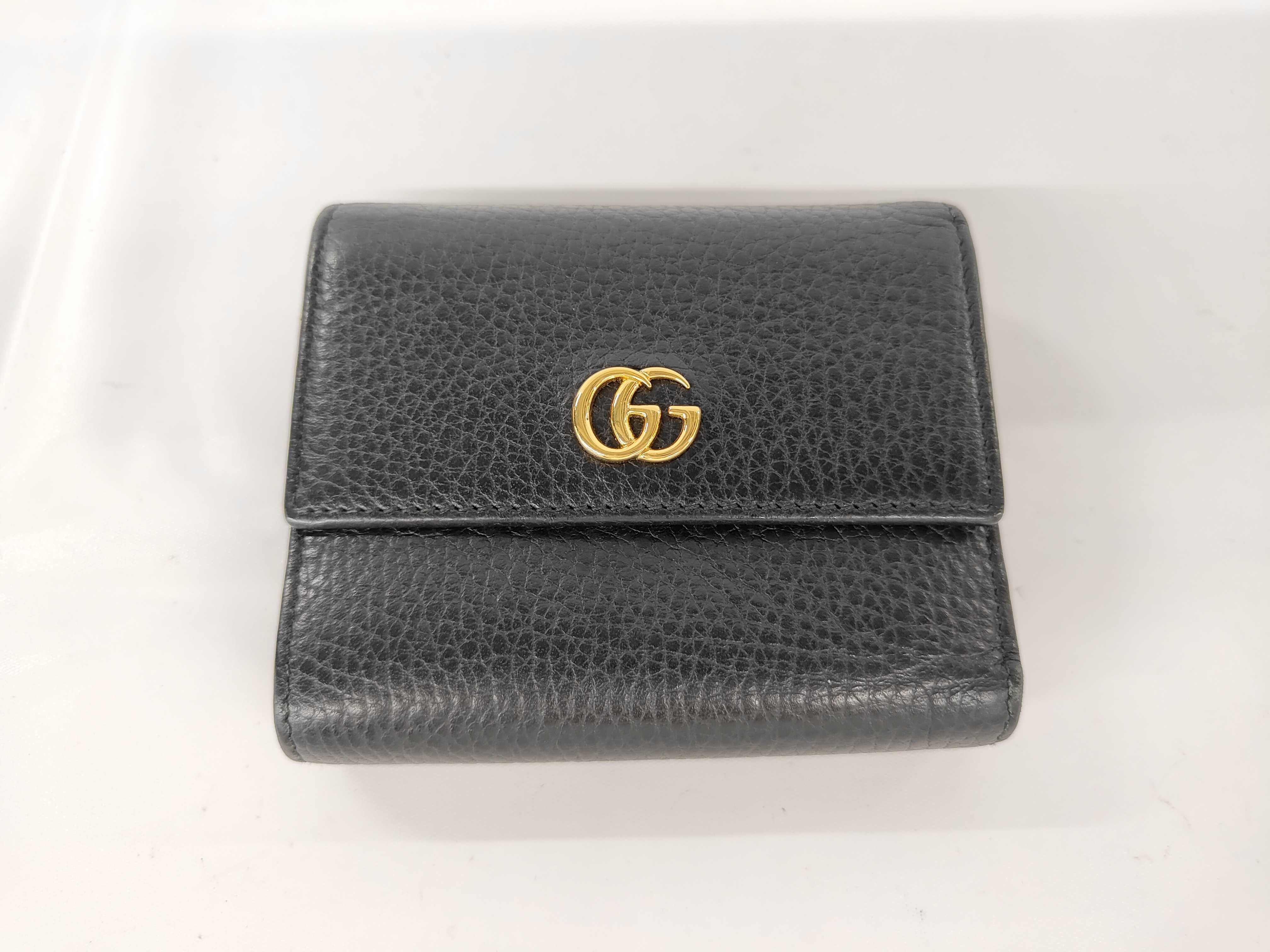 Black Calfskin GG Marmont Wallet 546584