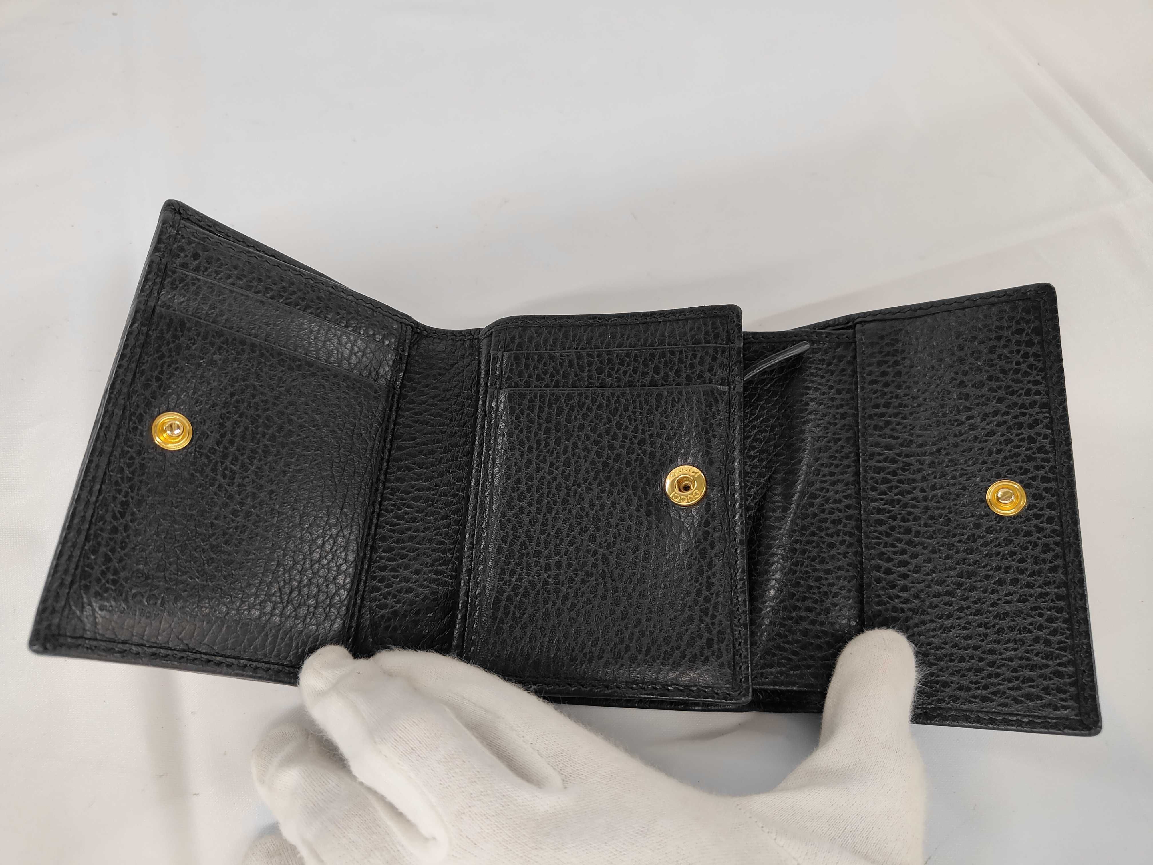 Black Calfskin GG Marmont Wallet 546584 — view 4