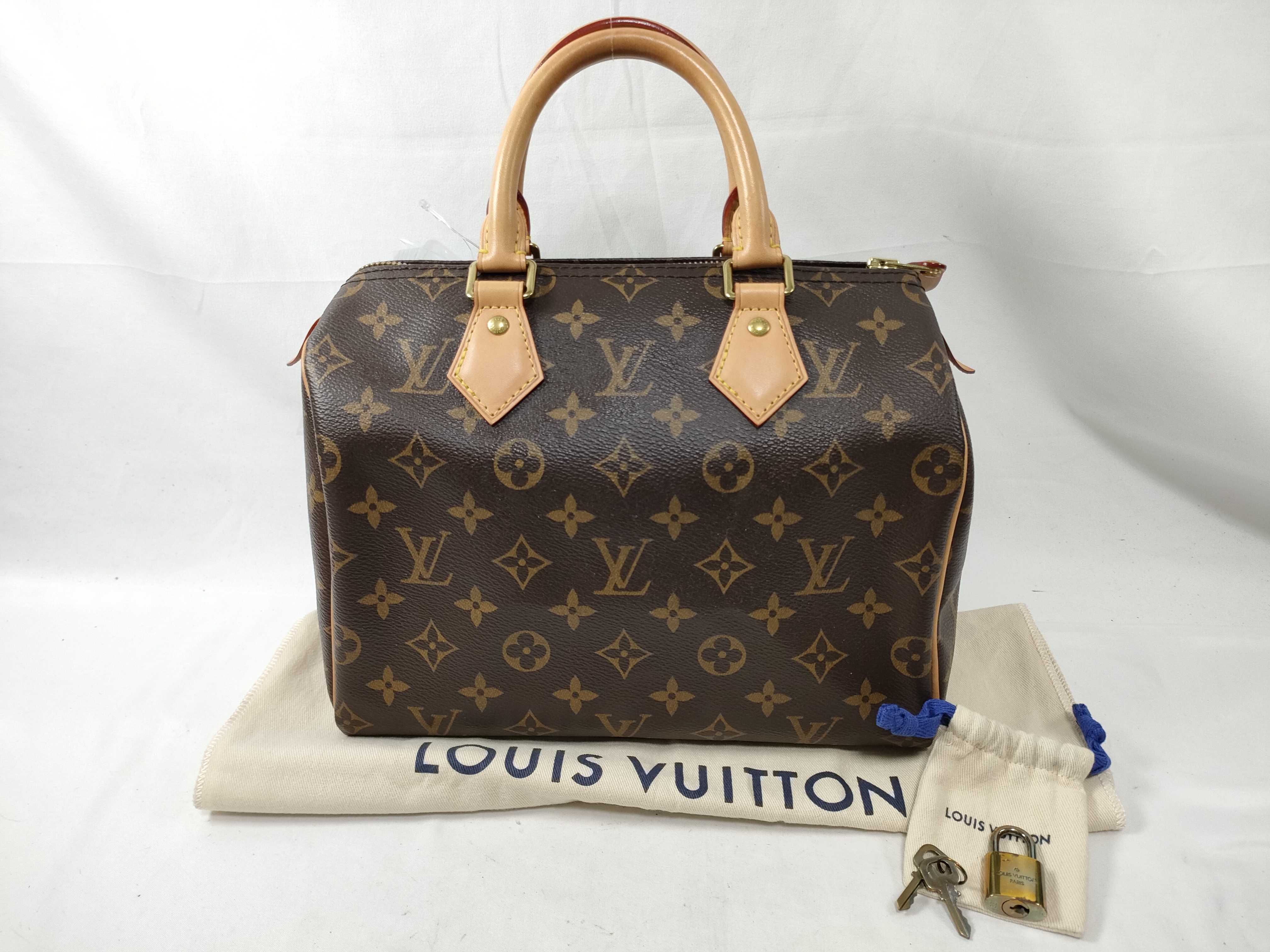 Monogram Louis Vuitton Monogram Speedy 25 M41109 RFID Detected Handbag