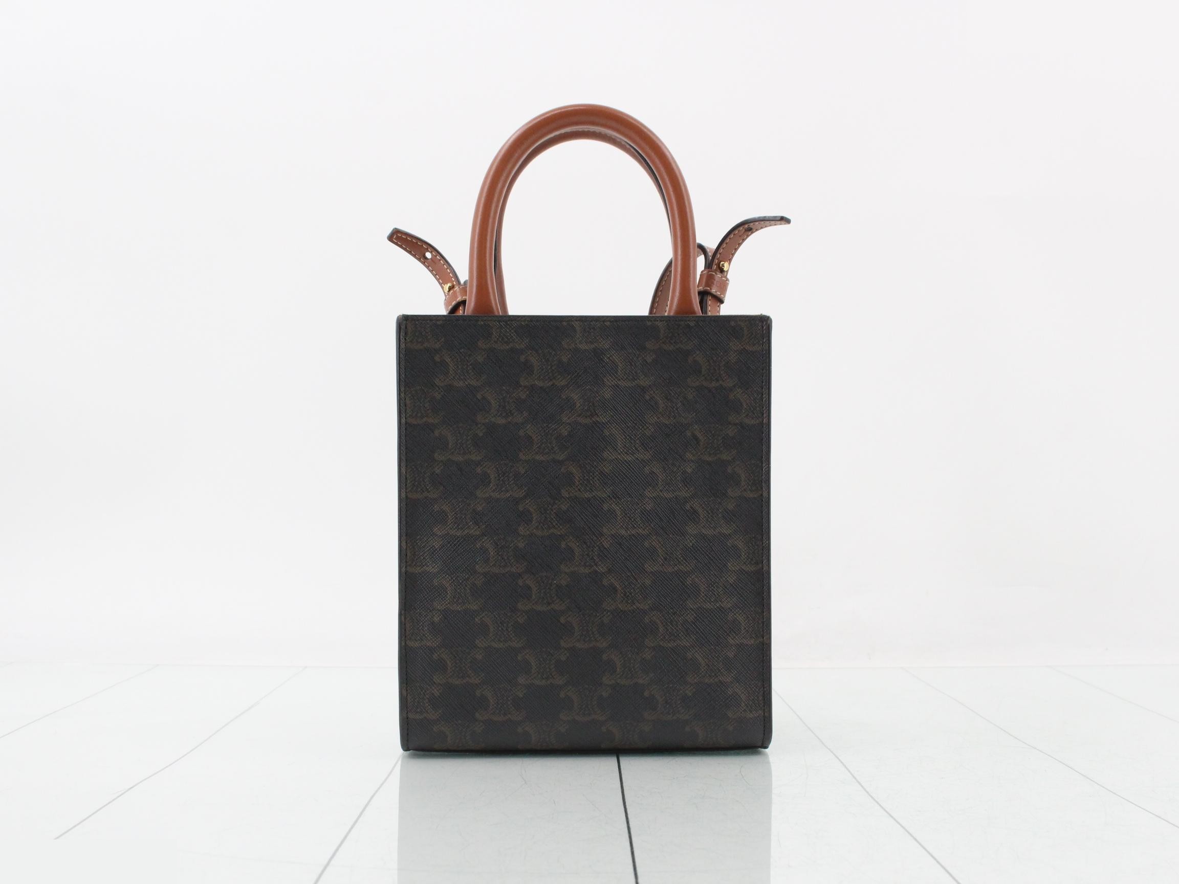 Triomphe Mini Vertical Cabas 2-Way Shoulder/Handbag — view 2