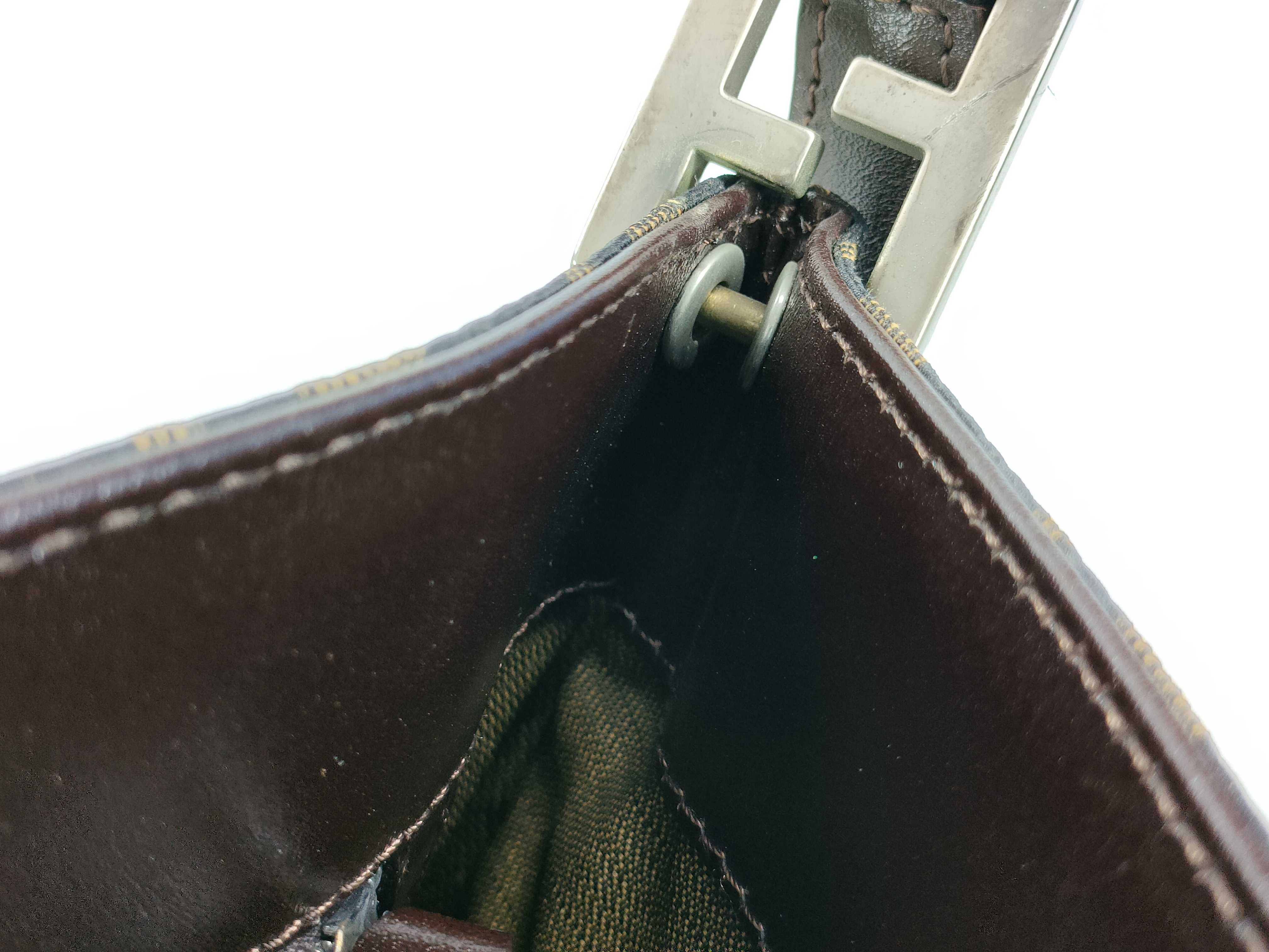 Zucca pattern Fendi shoulder bag, scuffed shoulder bag — view 10