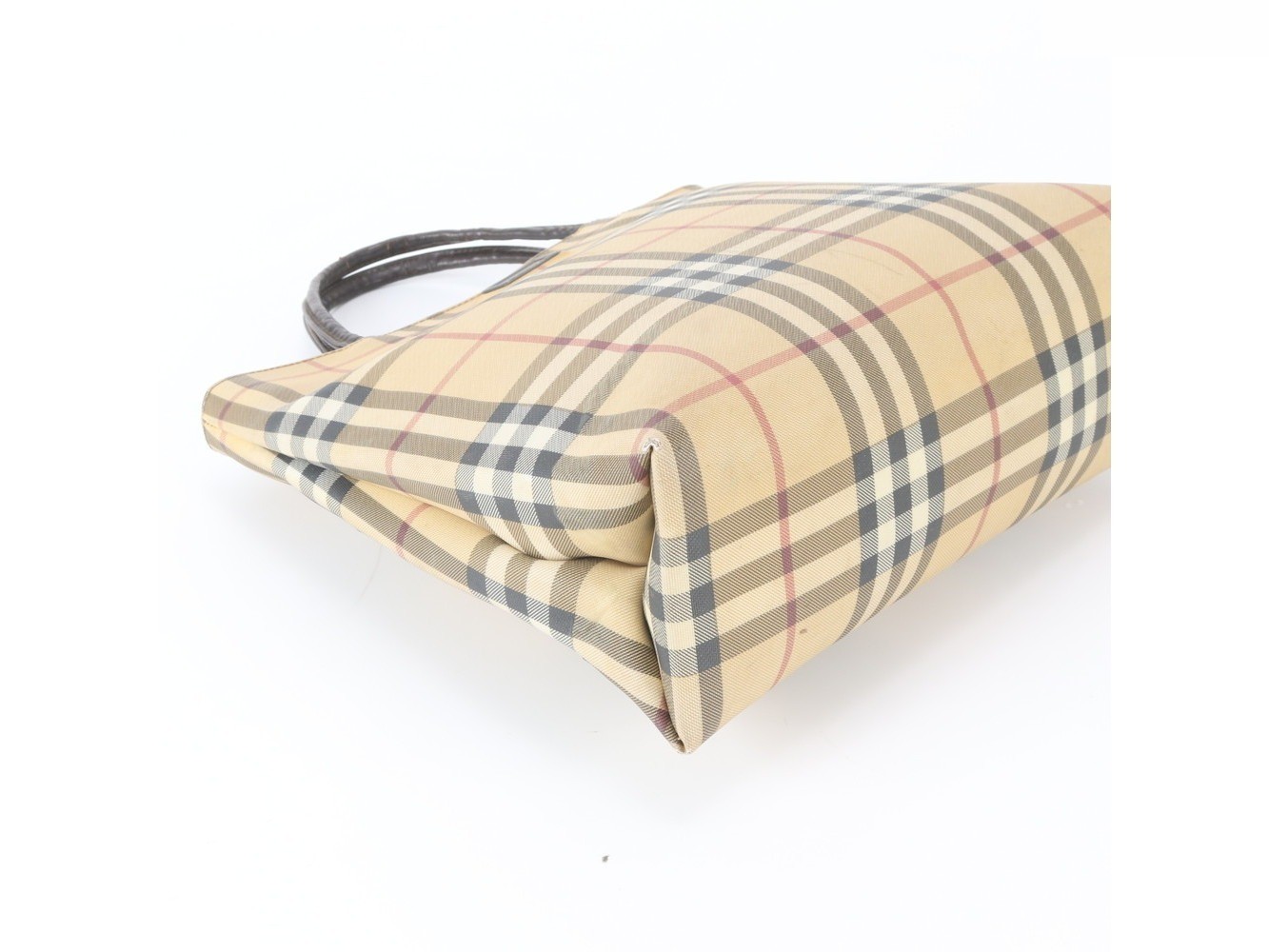 Nova Check Leather Tote Bag — view 5