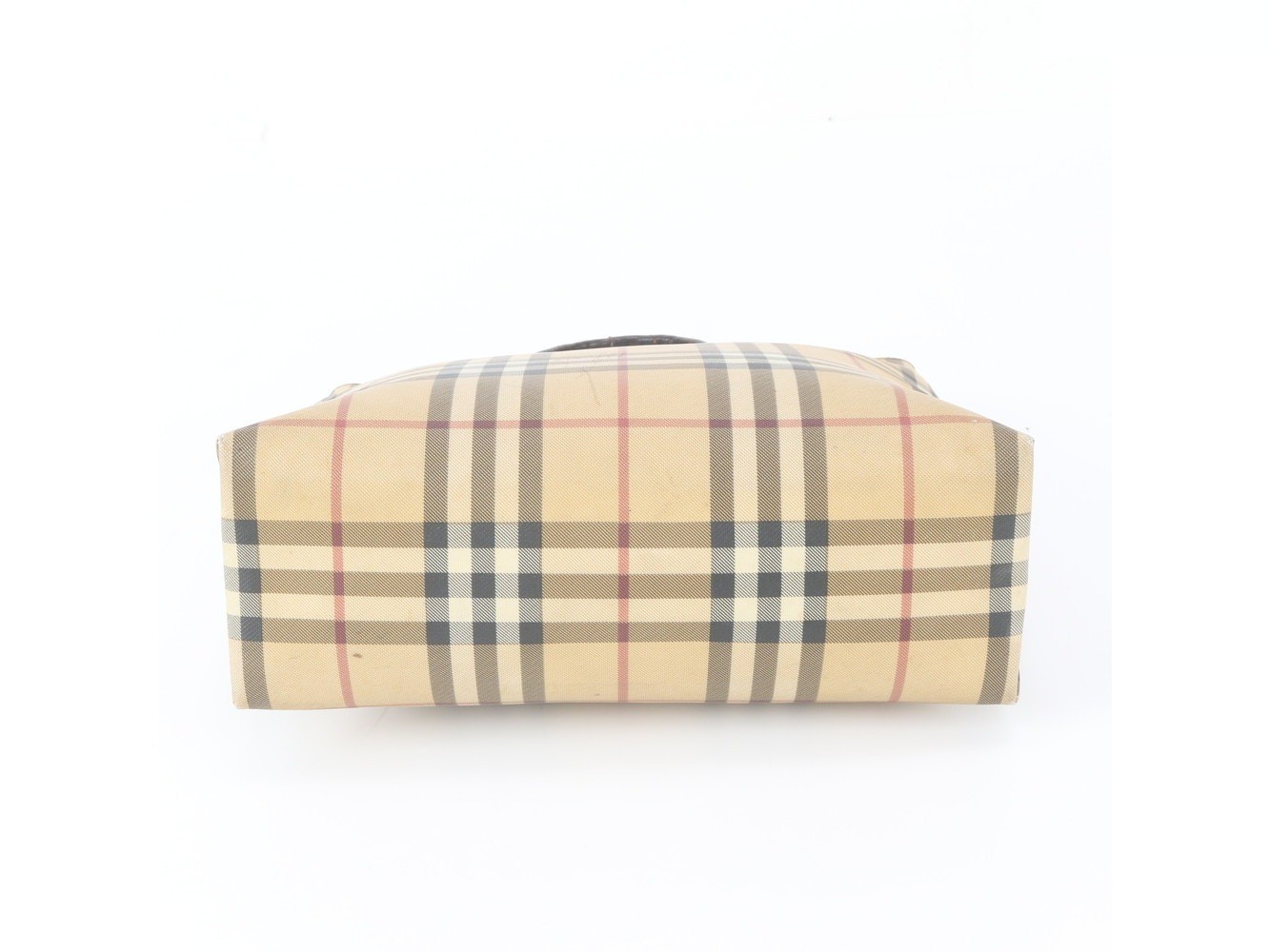 Nova Check Leather Tote Bag — view 6