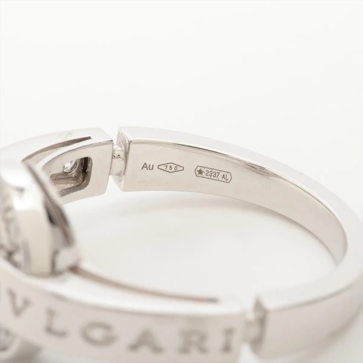 Diamond Ring 750 (WG) 6.1g Size 52 9EX1AA — view 3