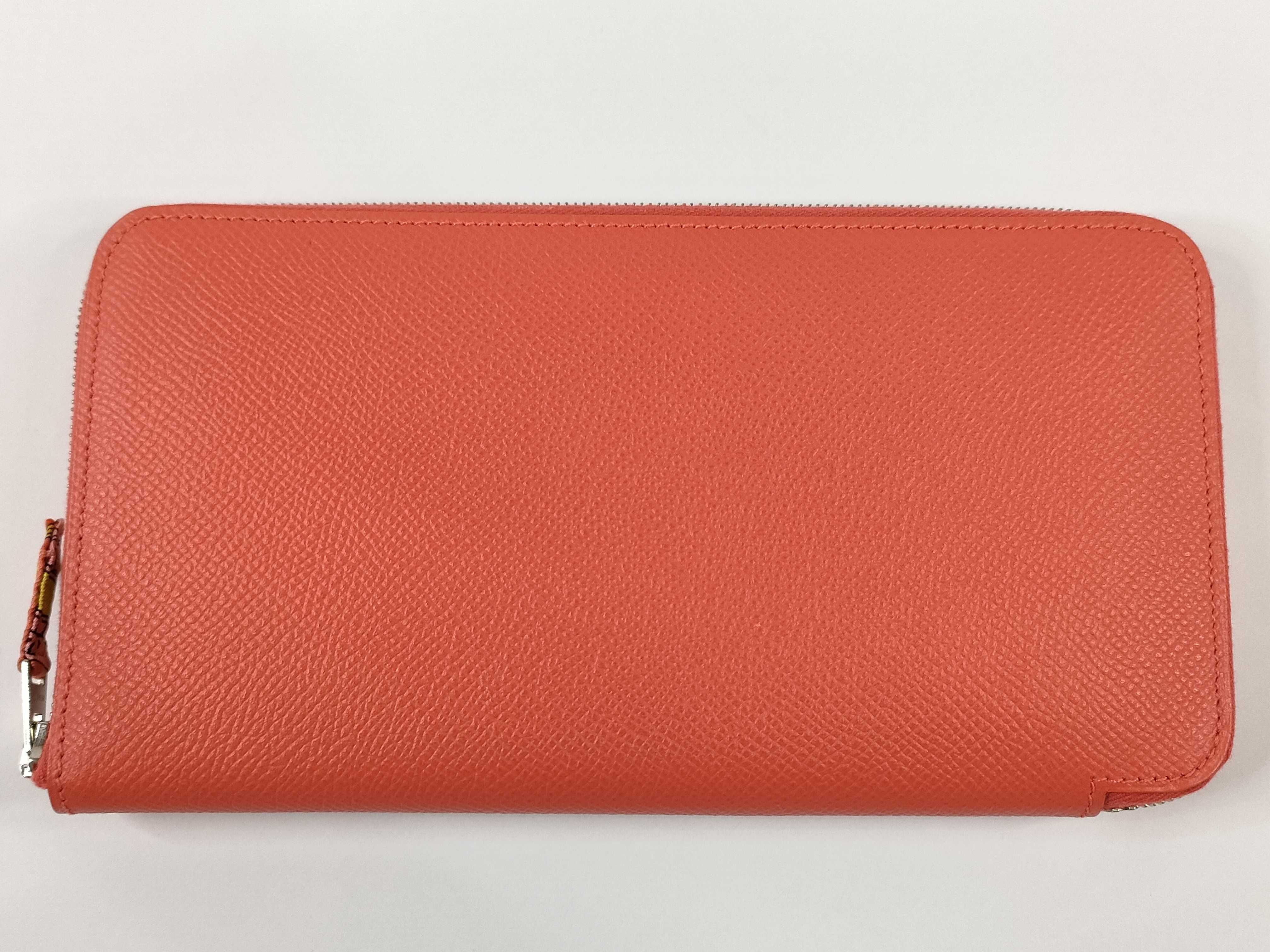 Azap Long Silk In Rose Jaipur Epsom Leather Q Stamp Hermes Unused Wallet