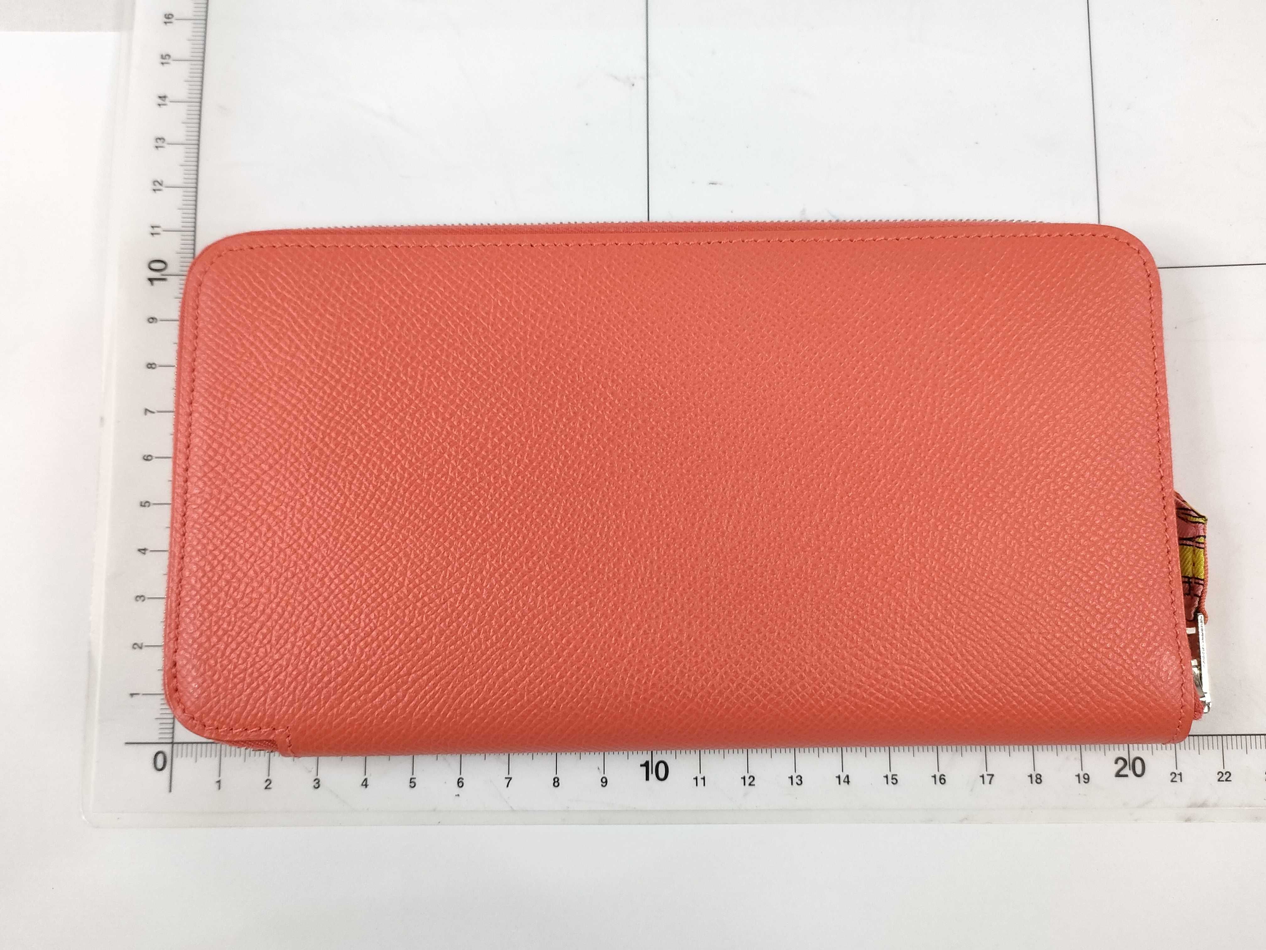 Azap Long Silk In Rose Jaipur Epsom Leather Q Stamp Hermes Unused Wallet — view 2