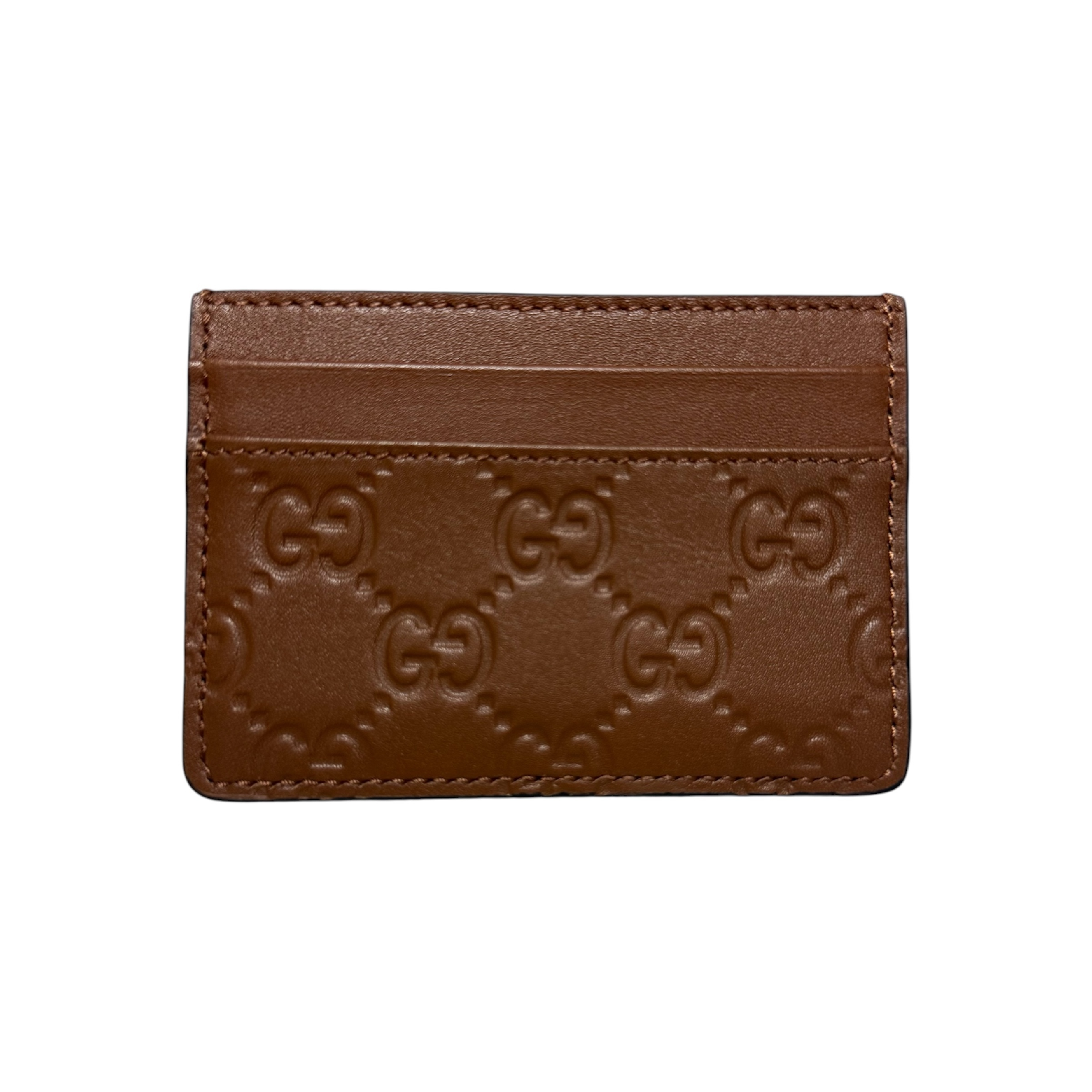 Guccissima Card Case, Camel, Card Case — view 2