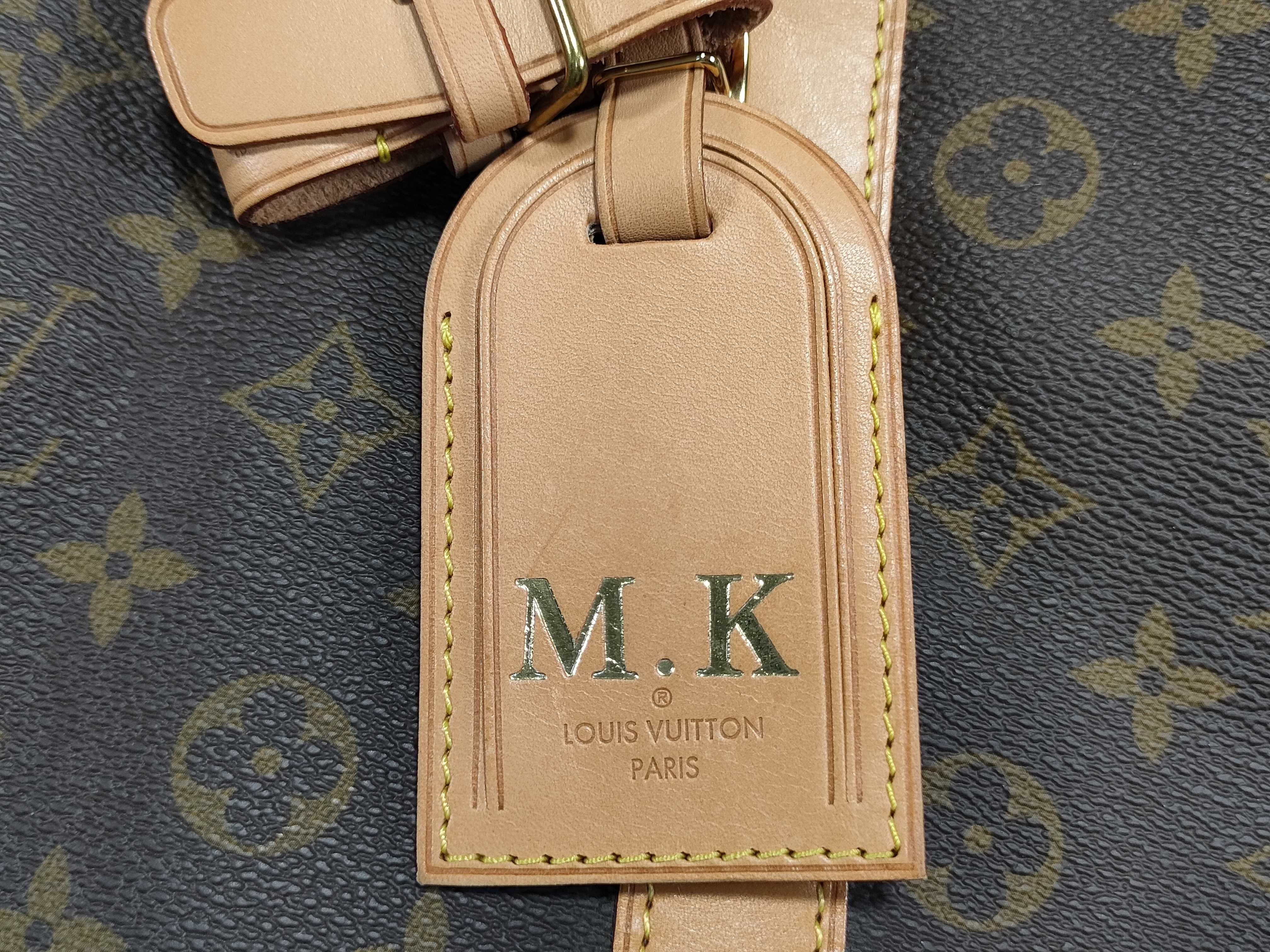 Monogram Keepall Bandoulière 60 Boston Bag with Initials — view 13