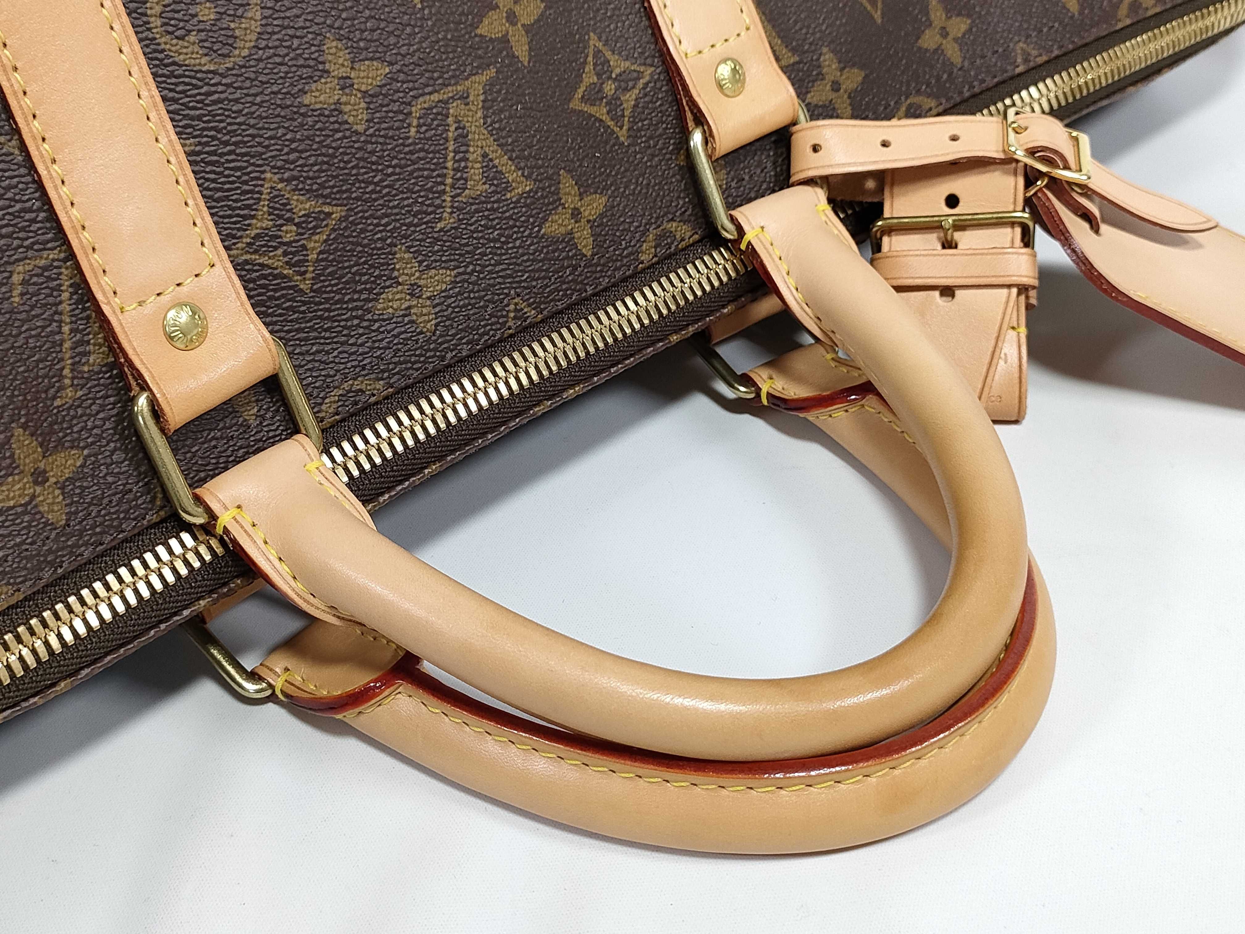 Monogram Keepall Bandoulière 60 Boston Bag with Initials — view 3