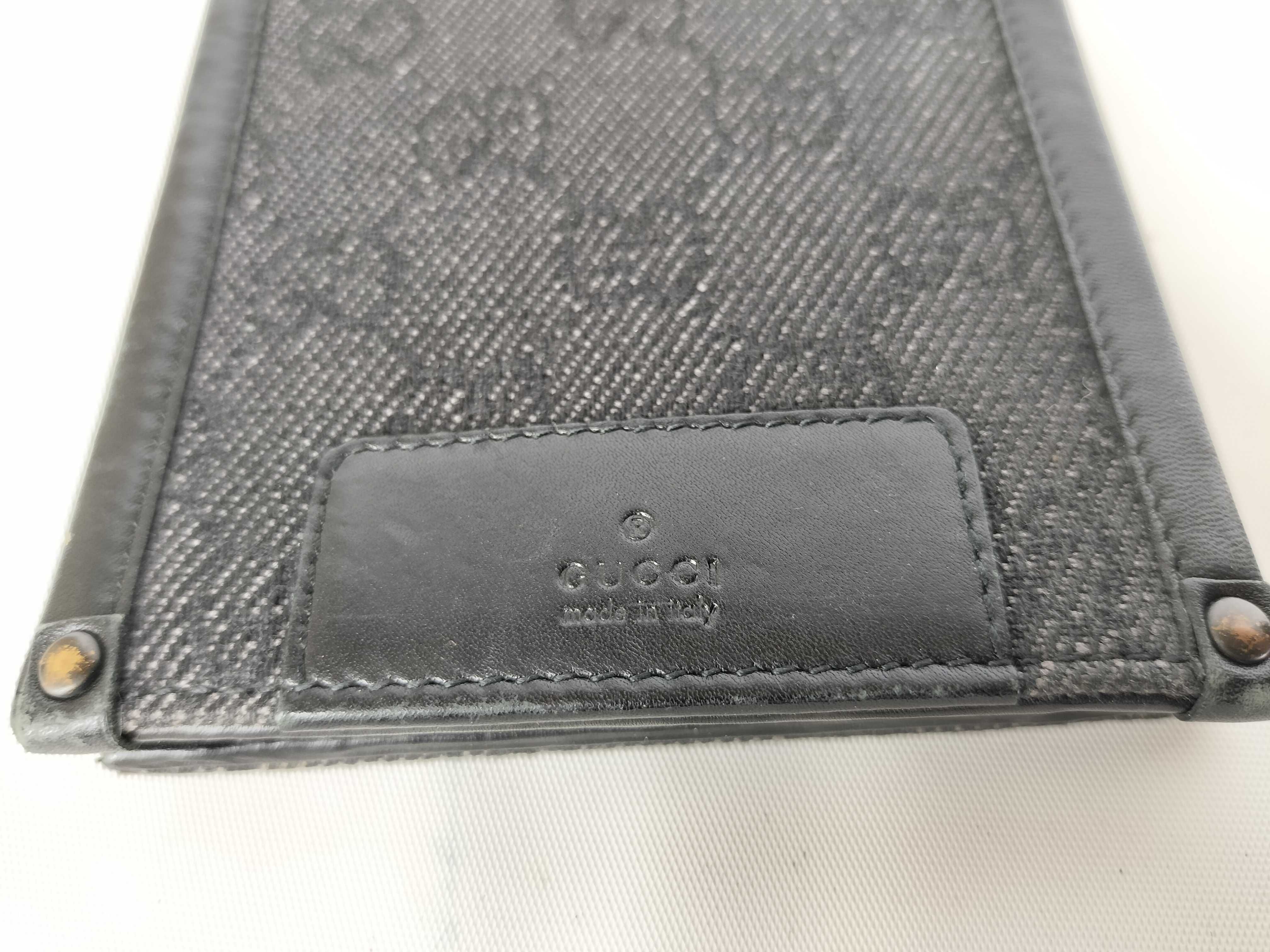 101663・2149 Leather x GG Canvas Folding Wallet — view 7