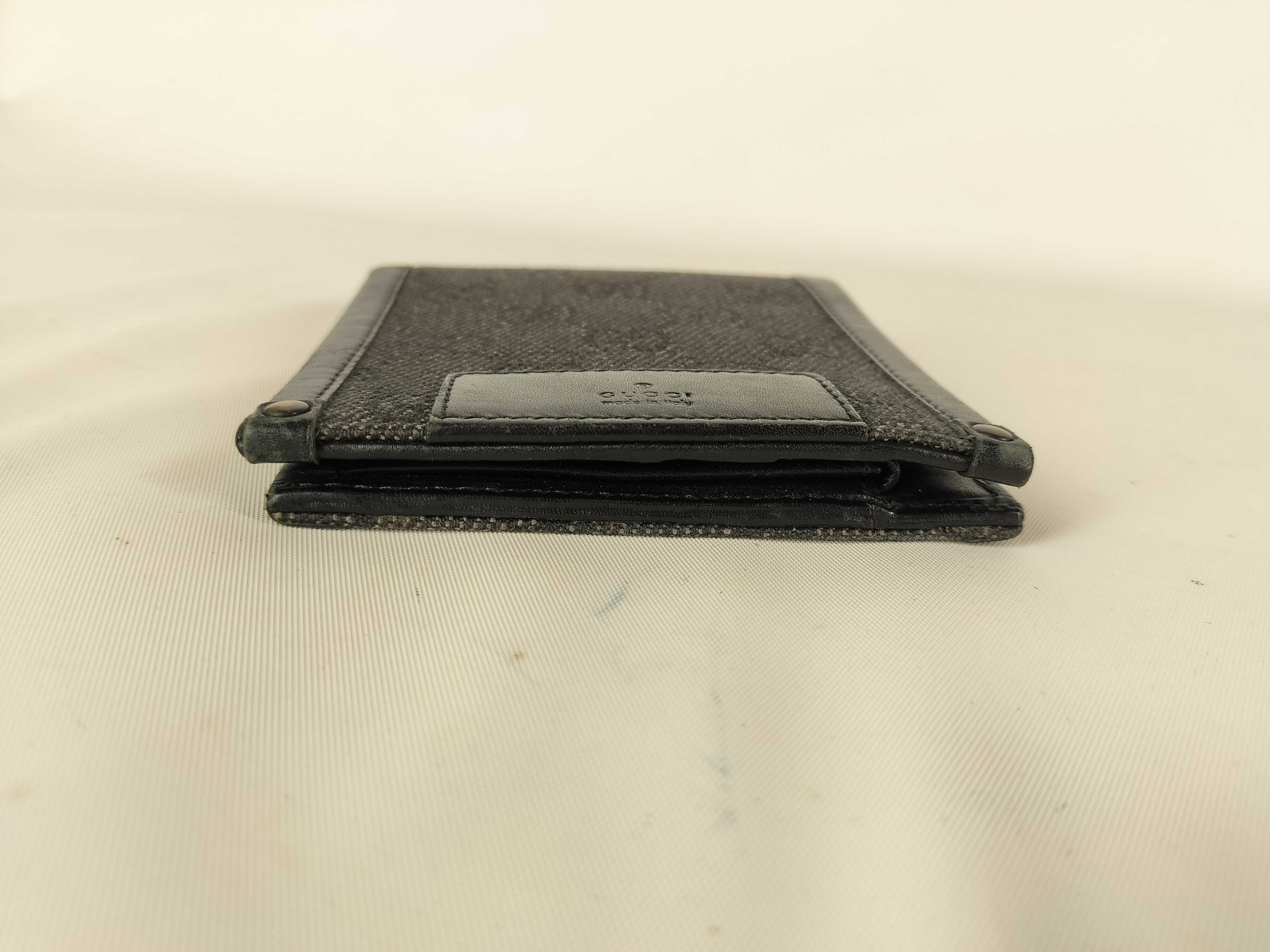101663・2149 Leather x GG Canvas Folding Wallet — view 8