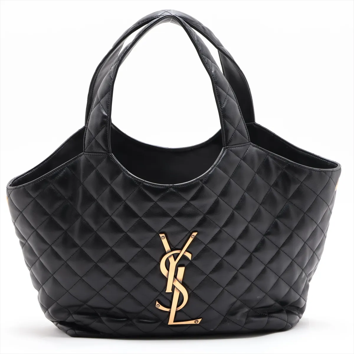 Leather Tote Bag, Black