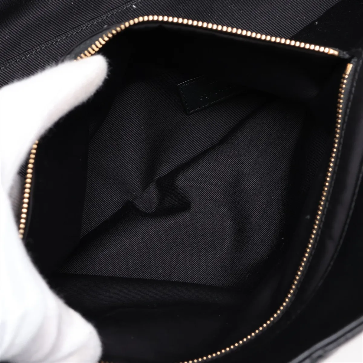 Leather Tote Bag, Black — view 8