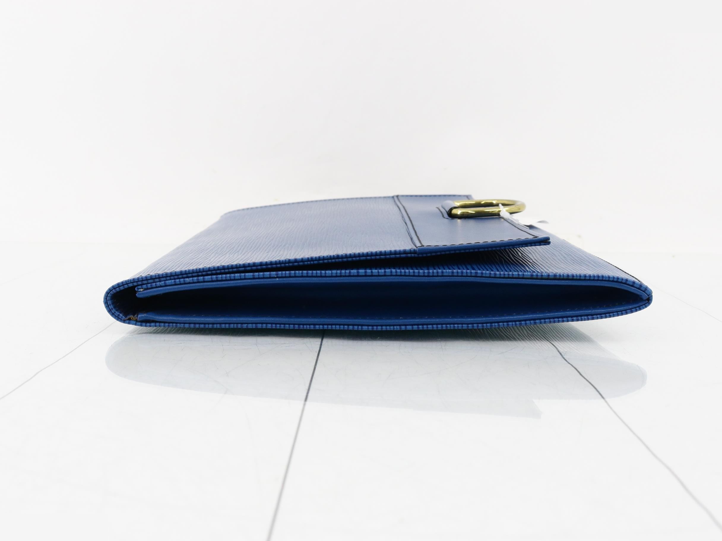 IENA Clutch Bag, Blue — view 4