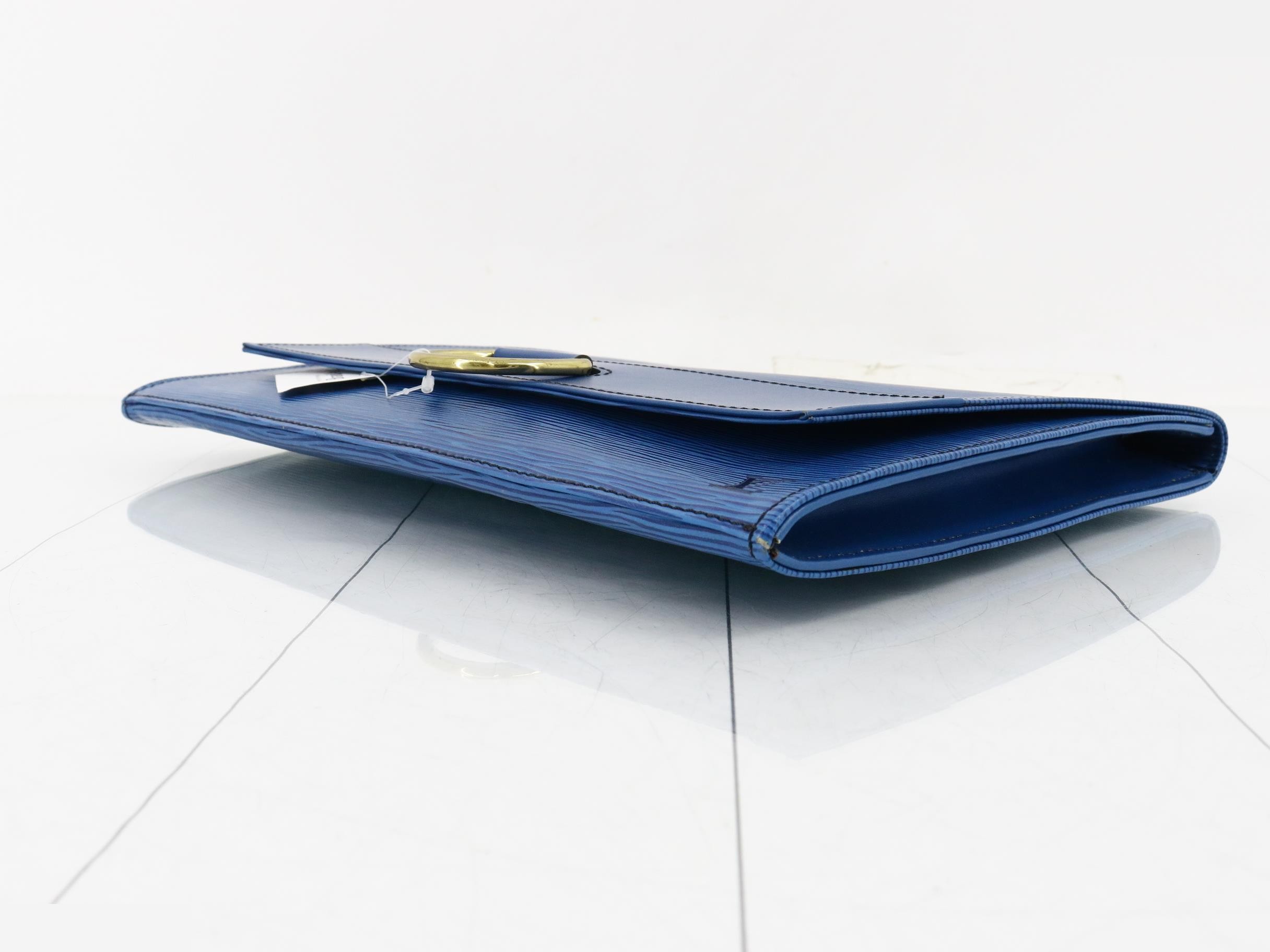 IENA Clutch Bag, Blue — view 6